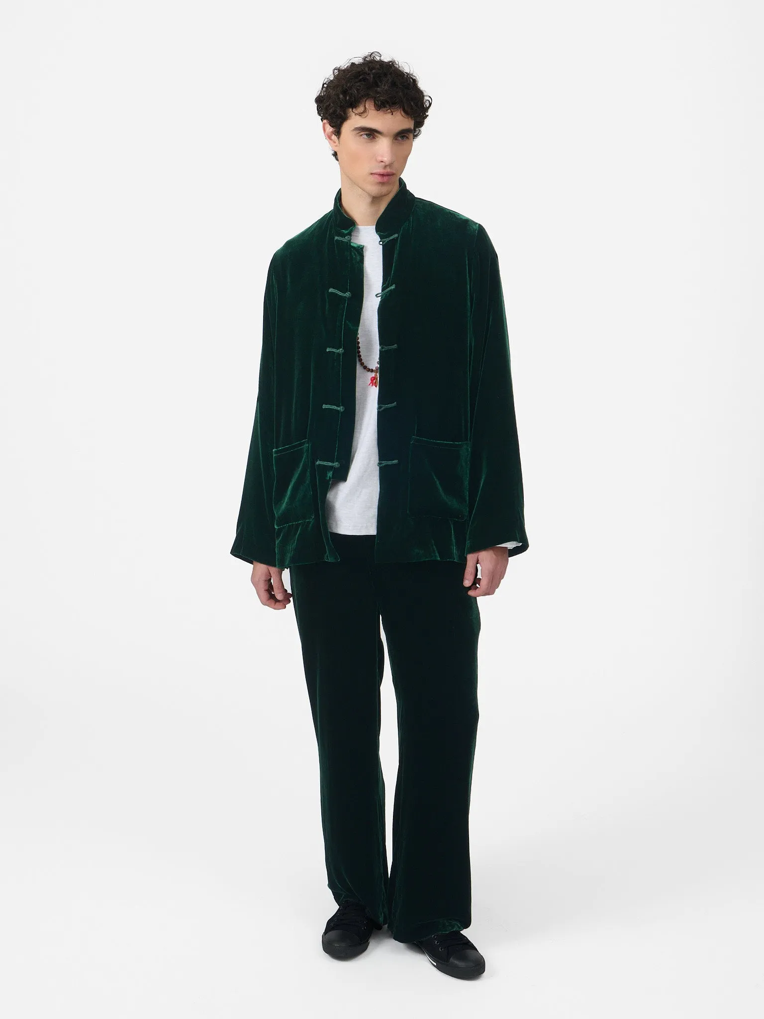 Maggio Blazer in Green Velvet sold by Yali Milano product image thumbnail 5