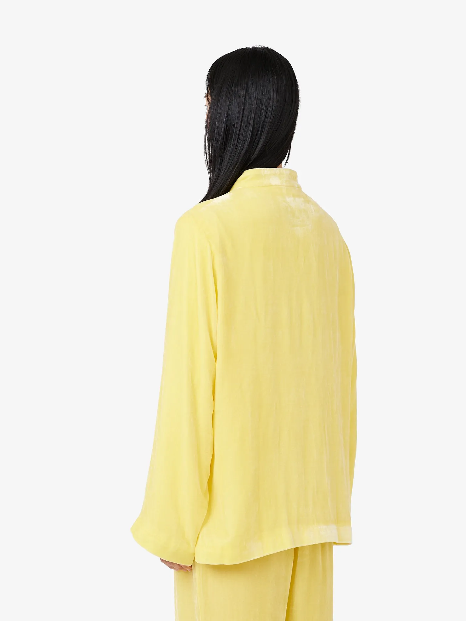 Maggio Blazer in Yellow Velvet sold by Yali Milano product image thumbnail 4