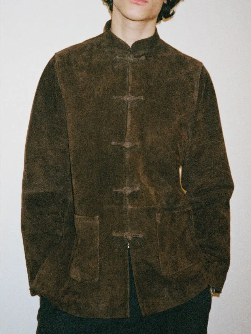 Maggio Blazer in Tobacco Suede sold by Yali Milano product image thumbnail 2