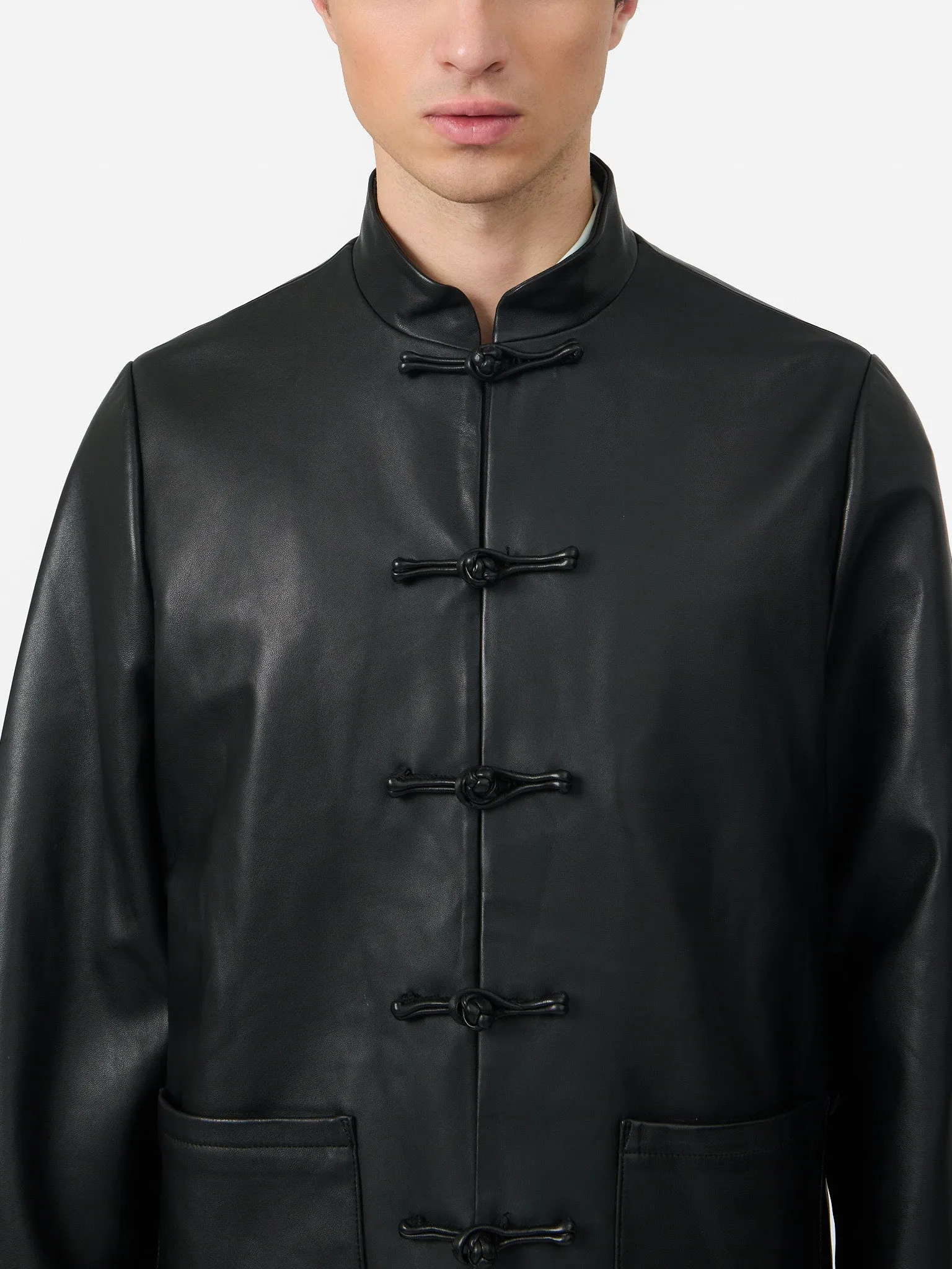 Maggio Blazer in Obsidian Genuine Leather sold by Yali Milano product image thumbnail 2