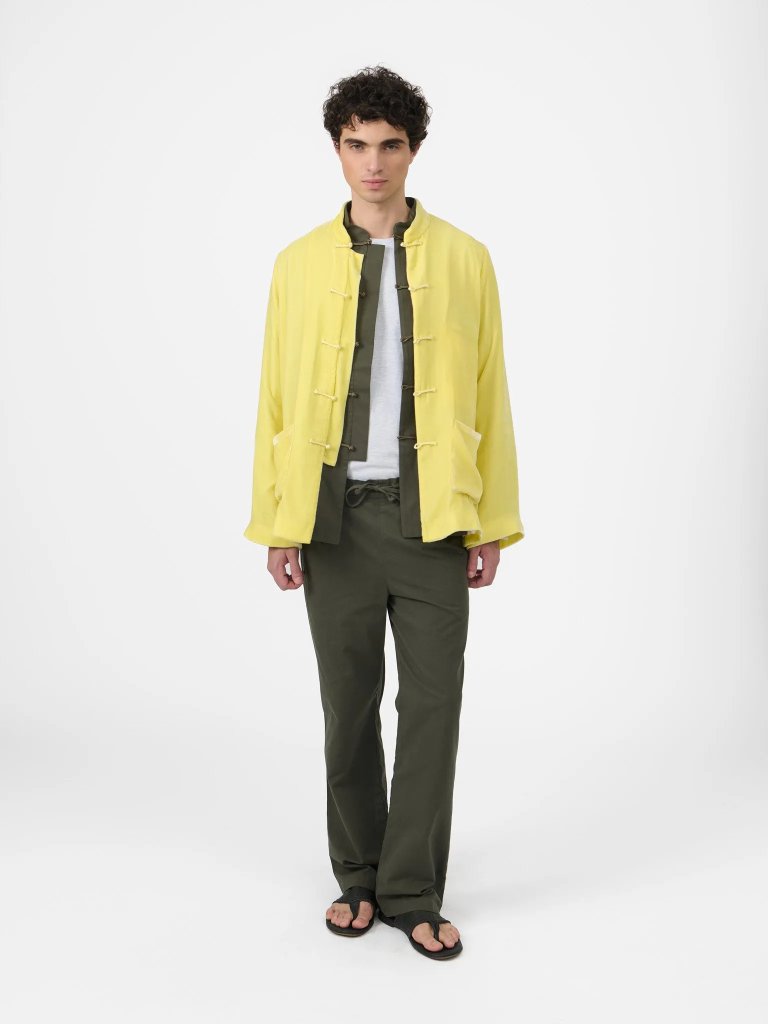 Maggio Blazer in Yellow Velvet sold by Yali Milano product image thumbnail 2