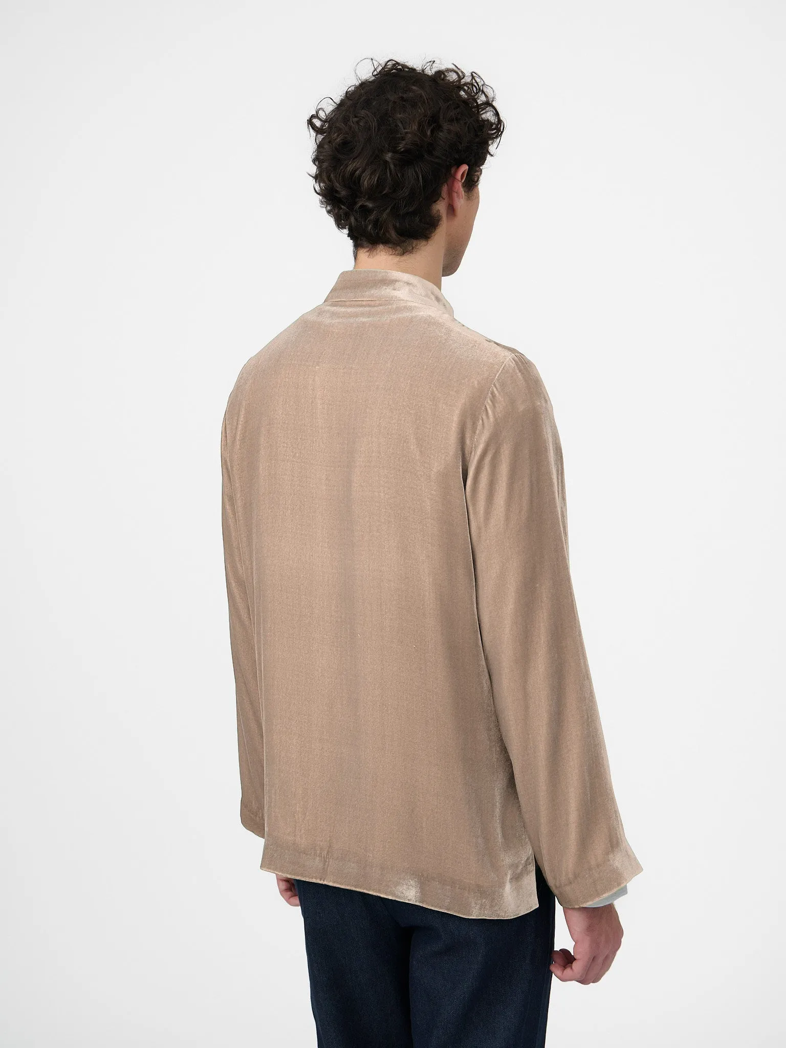 Maggio Blazer in Beige Velvet sold by Yali Milano product image thumbnail 3