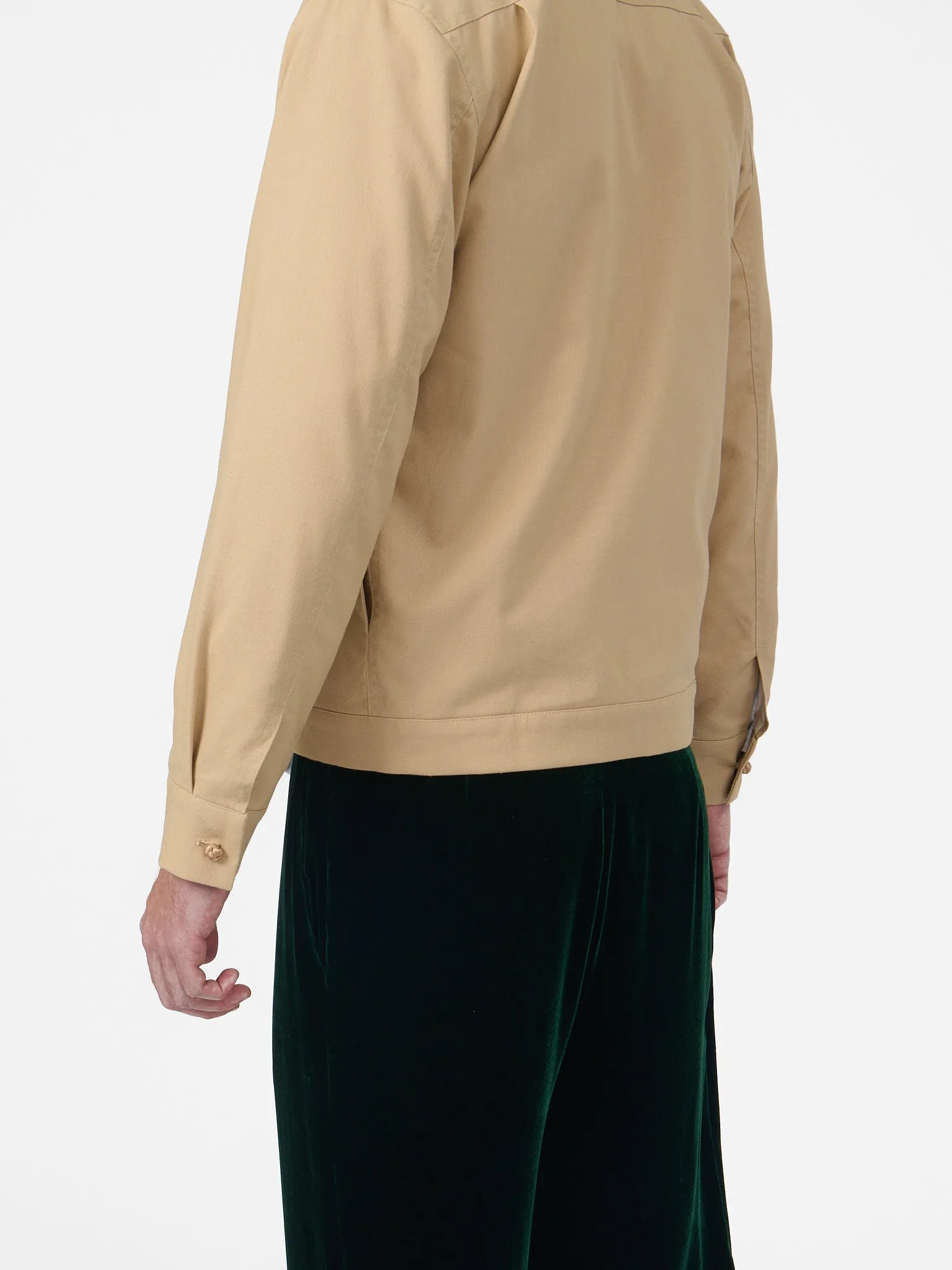 Weekend Jacket in Champagne Cotton Linen sold by Yali Milano product image thumbnail 4