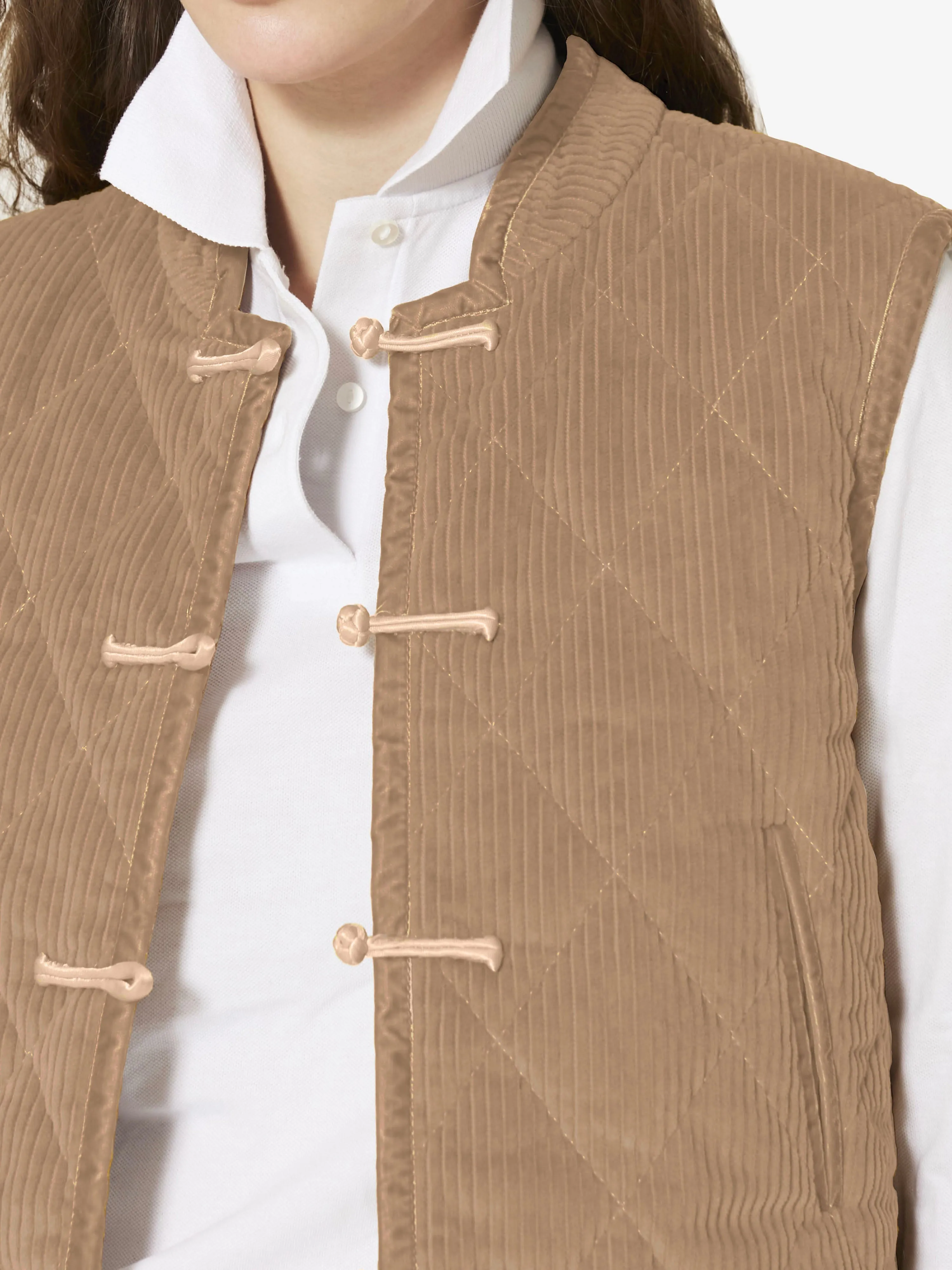 Mati Vest in Beige Corduroy sold by Yali Milano product image thumbnail 2