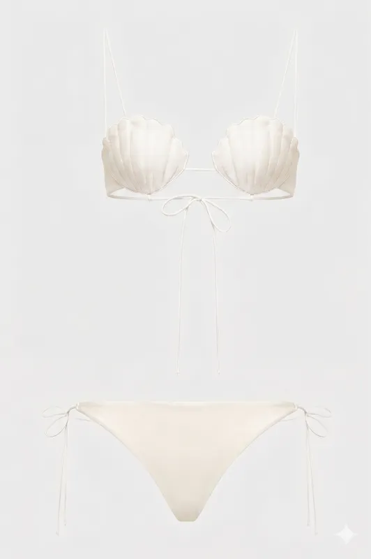 Bridal Shell Two Piece made by Oséree