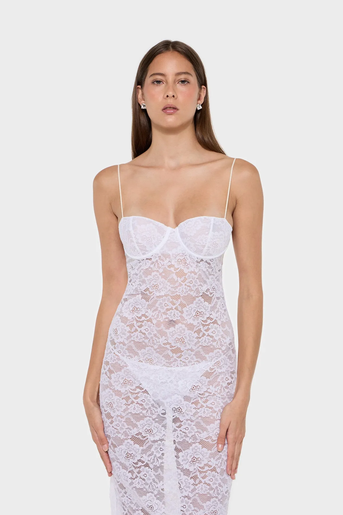 Bridal O-Lover Lace Tube Dress sold by Oséree product image thumbnail 4