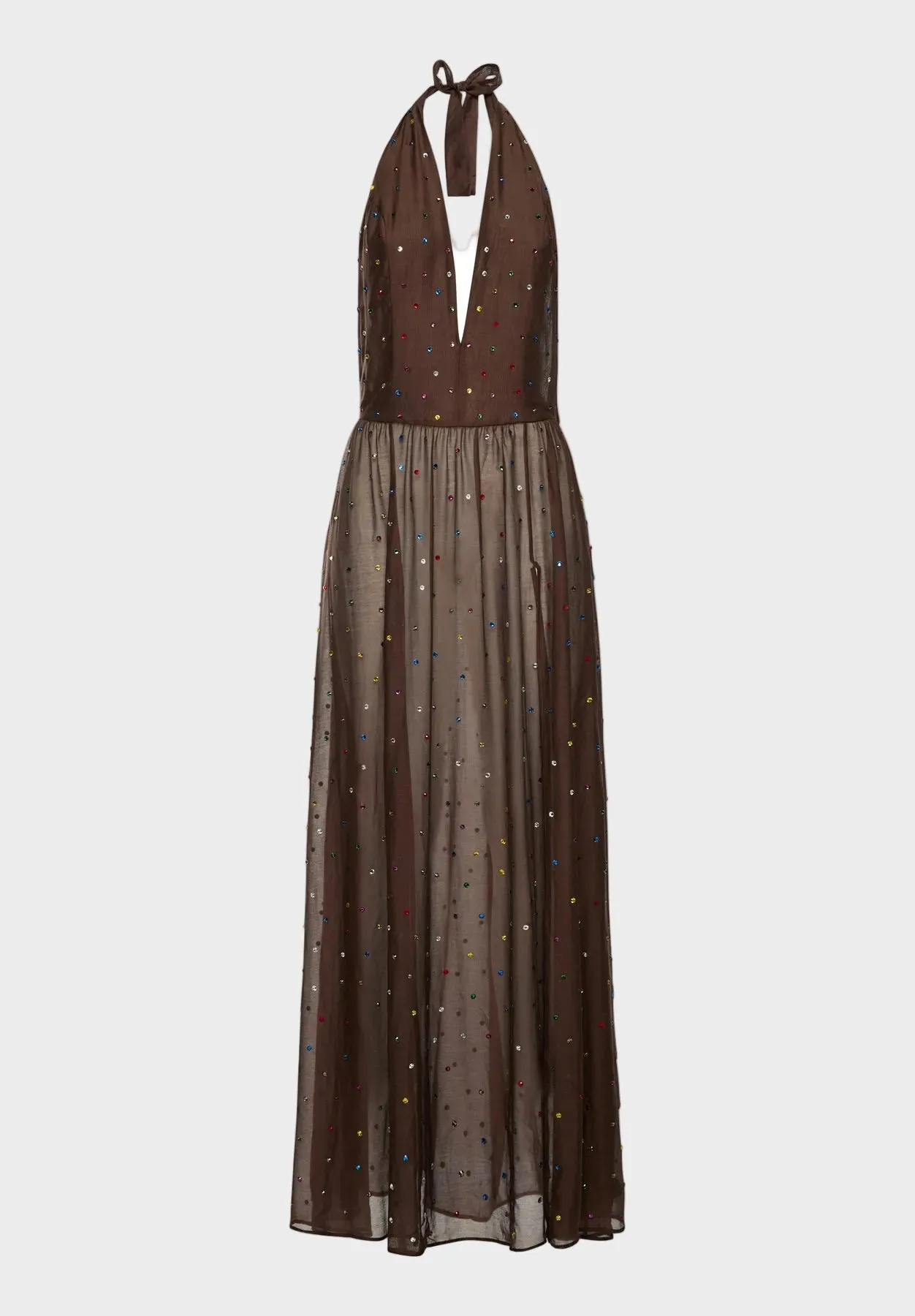 Gem Deep V Dress sold by Oséree