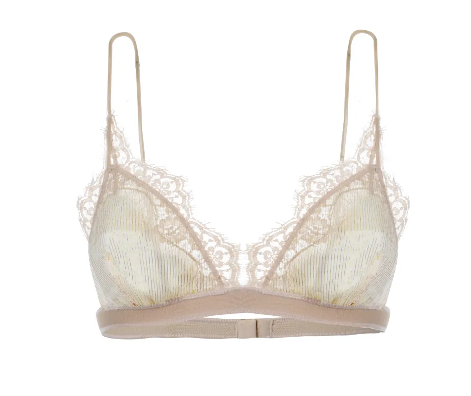 Travaillè Triangle Bra made by Oséree