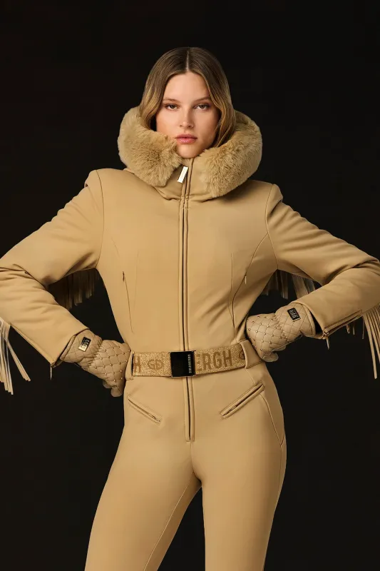 FRINGE ski suit faux border made by Goldbergh