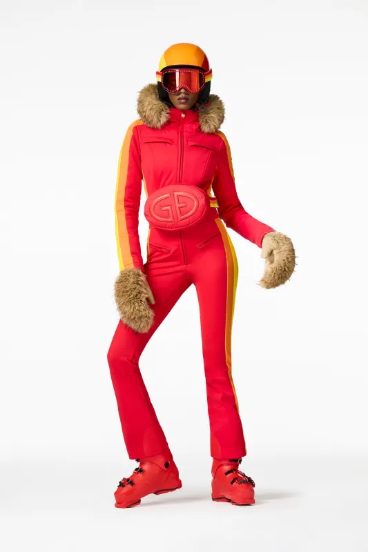 SUVI ski suit FAUX BORDER made by Goldbergh