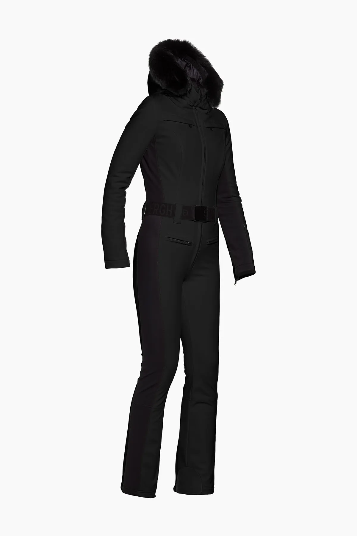 PARRY LONG ski suit FAUX BORDER sold by Goldbergh