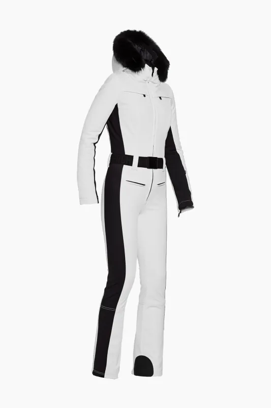 PARRY LONG ski suit FAUX BORDER made by Goldbergh