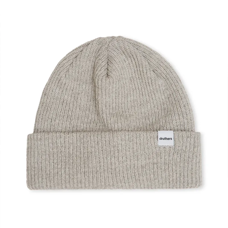 Recycled Cotton Ribbed Knit Beanie made by Druthers