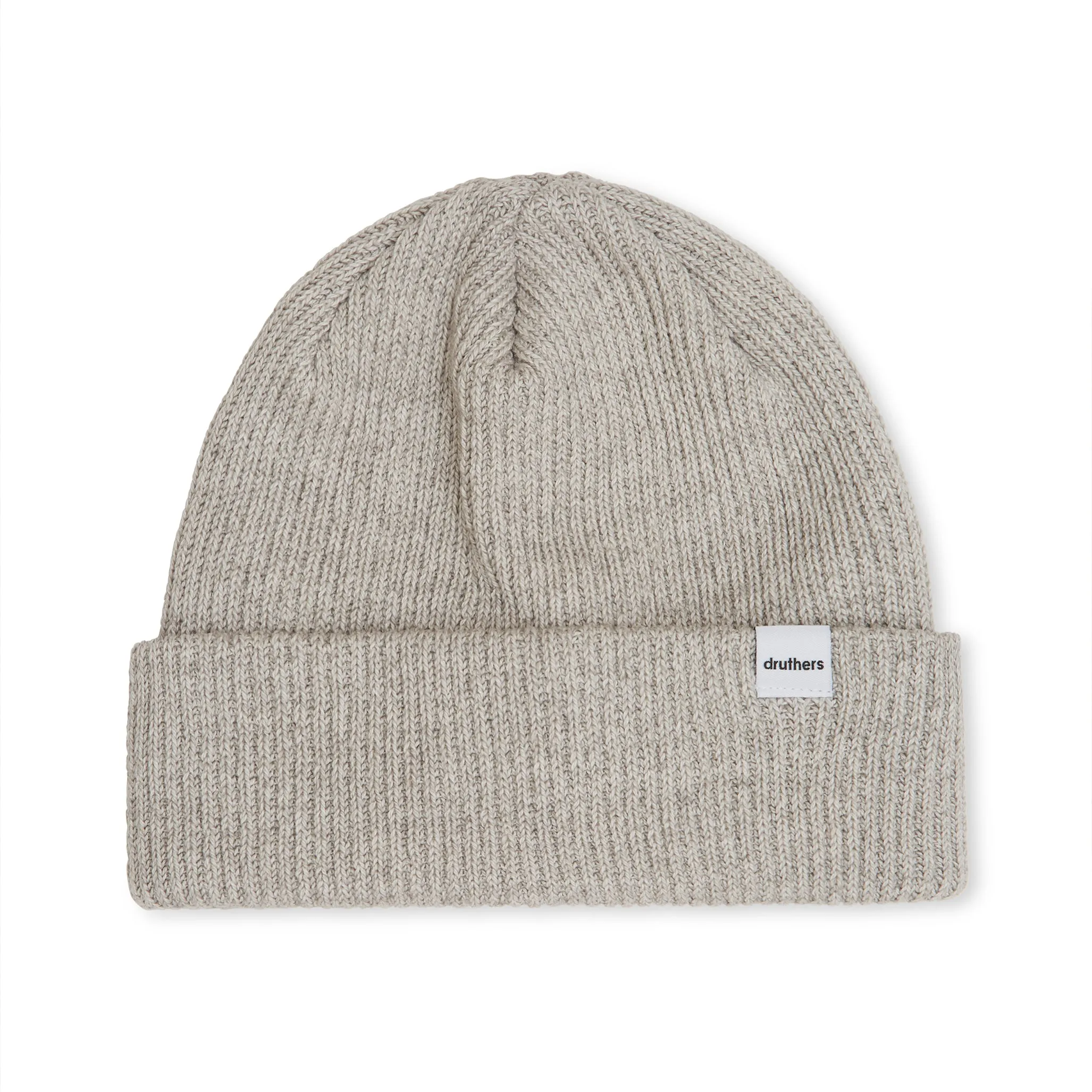 Recycled Cotton Ribbed Knit Beanie sold by Druthers