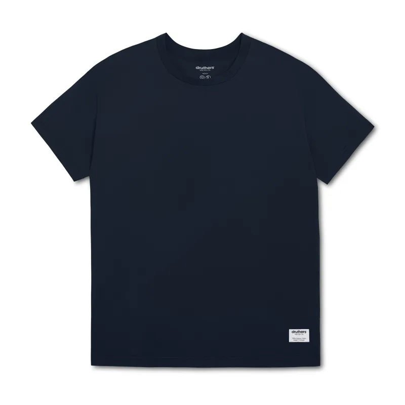 Heavyweight Organic Cotton T-Shirt - Dress Blue made by Druthers