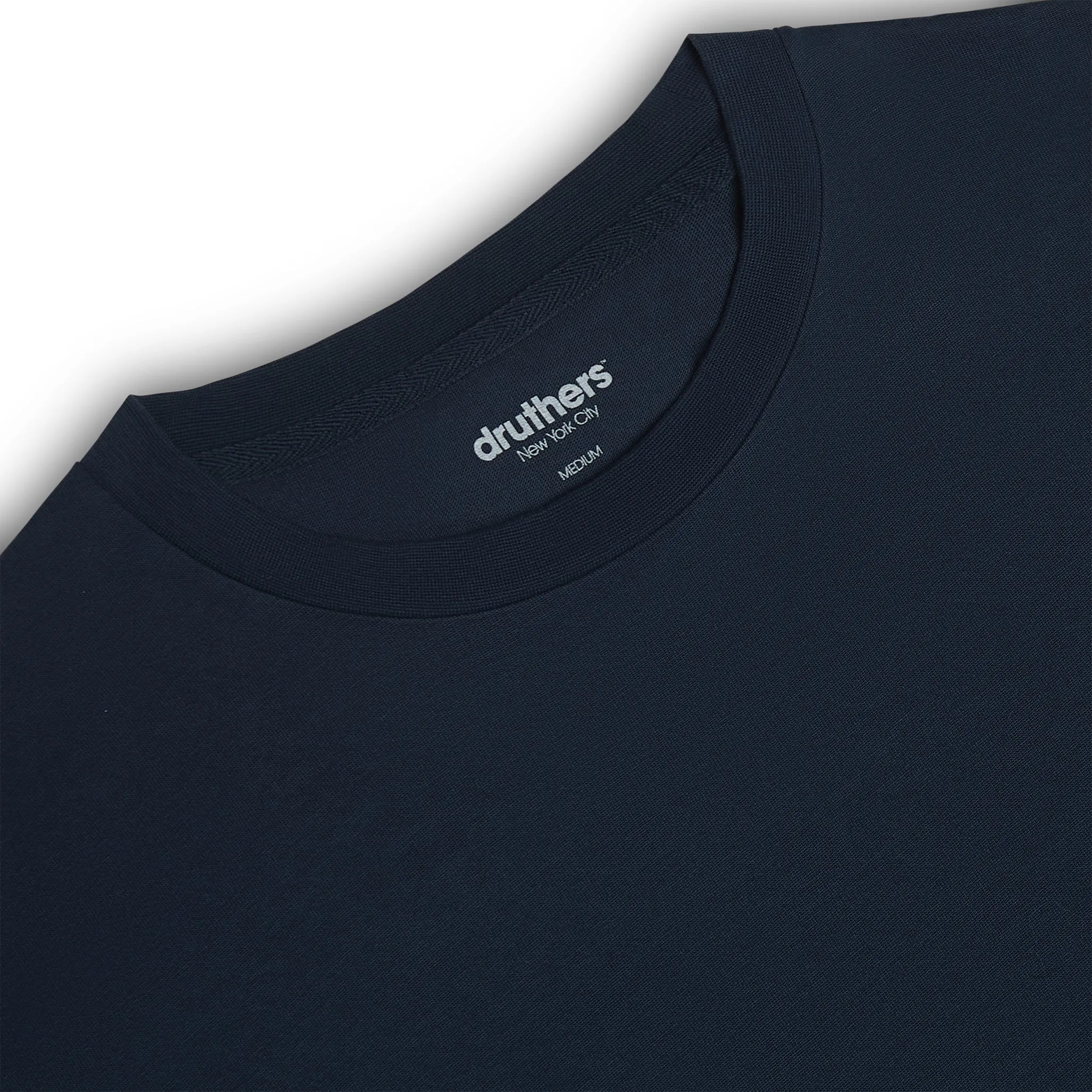 Heavyweight Organic Cotton T-Shirt - Dress Blue sold by Druthers product image thumbnail 3