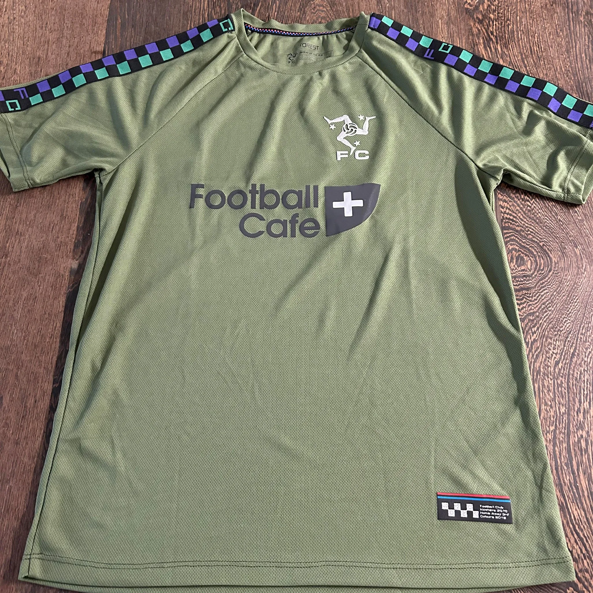 Nowhere FC - Custom Made 3rd Home Away Jersey for 2018 Japan W.C. - Medium sold by Druthers