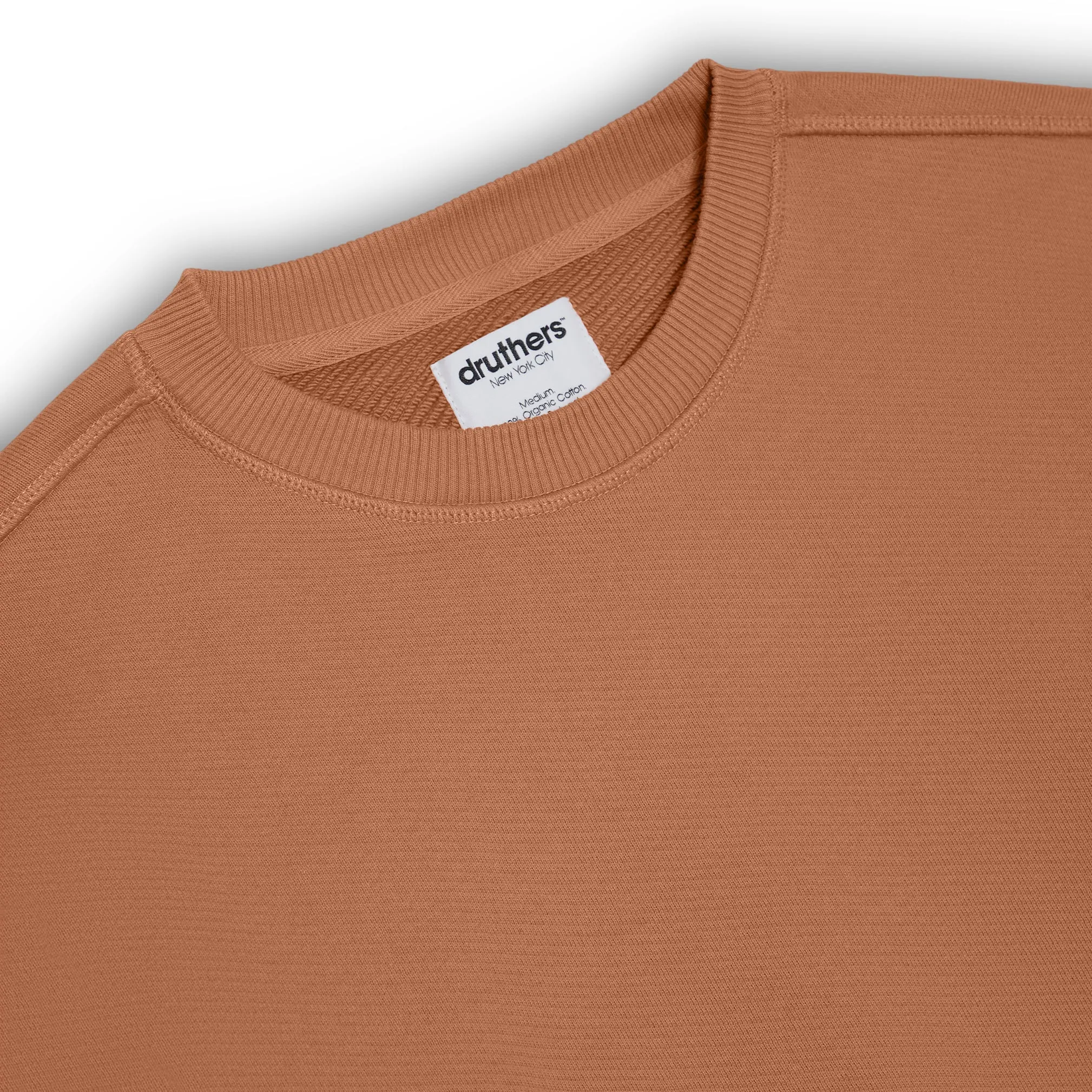 Organic Cotton 685 GSM French Terry Crewneck Sweatshirt - Hazel sold by Druthers product image thumbnail 2
