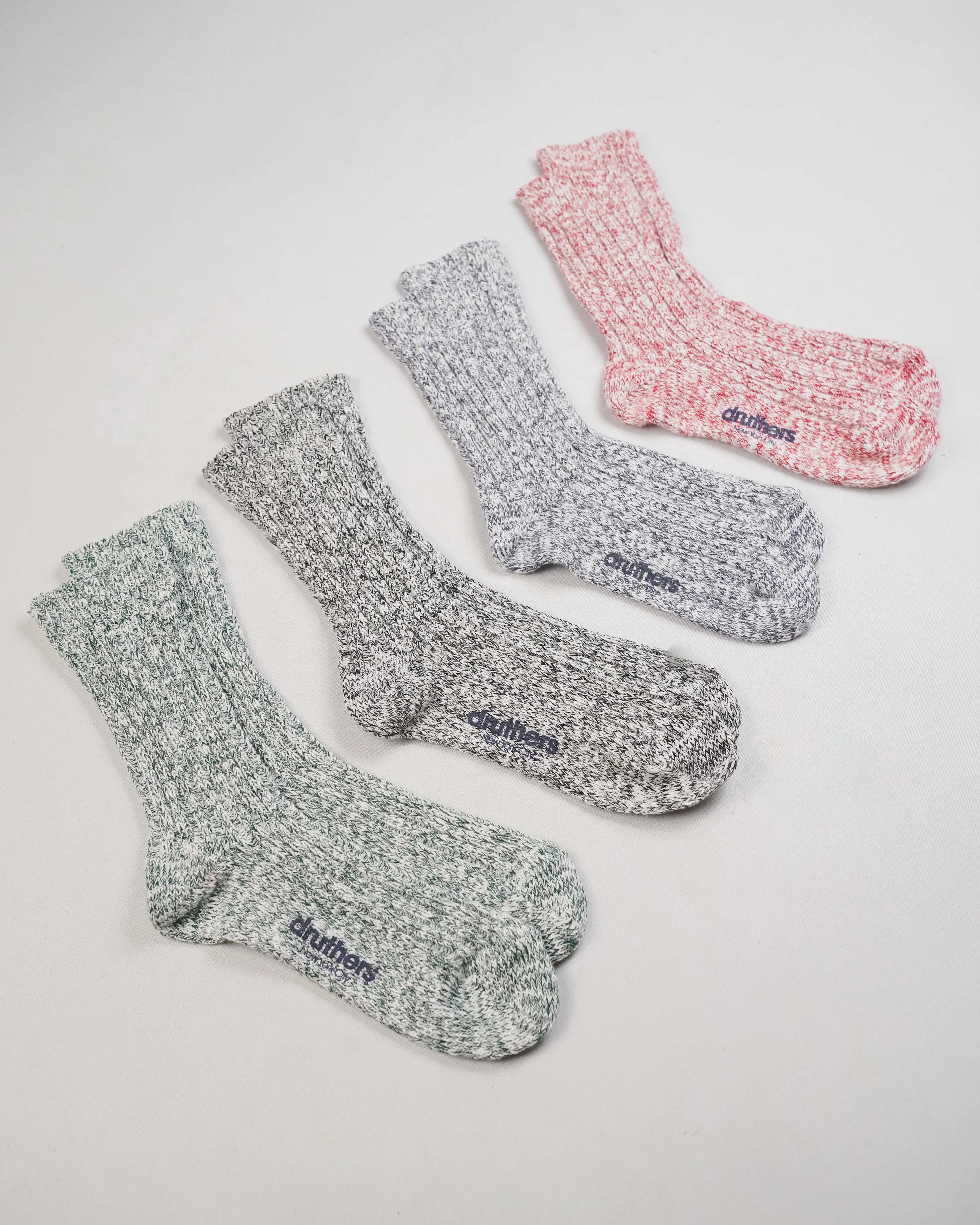 Organic Cotton OG Rib Slub Crew Sock sold by Druthers product image thumbnail 2