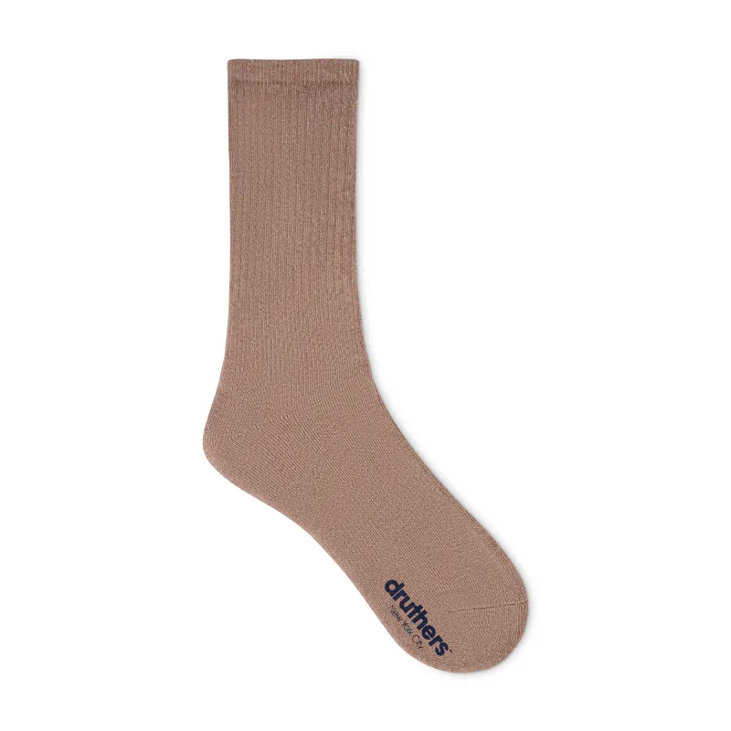 Food Textile® Organic Cotton Everyday Crew Sock made by Druthers