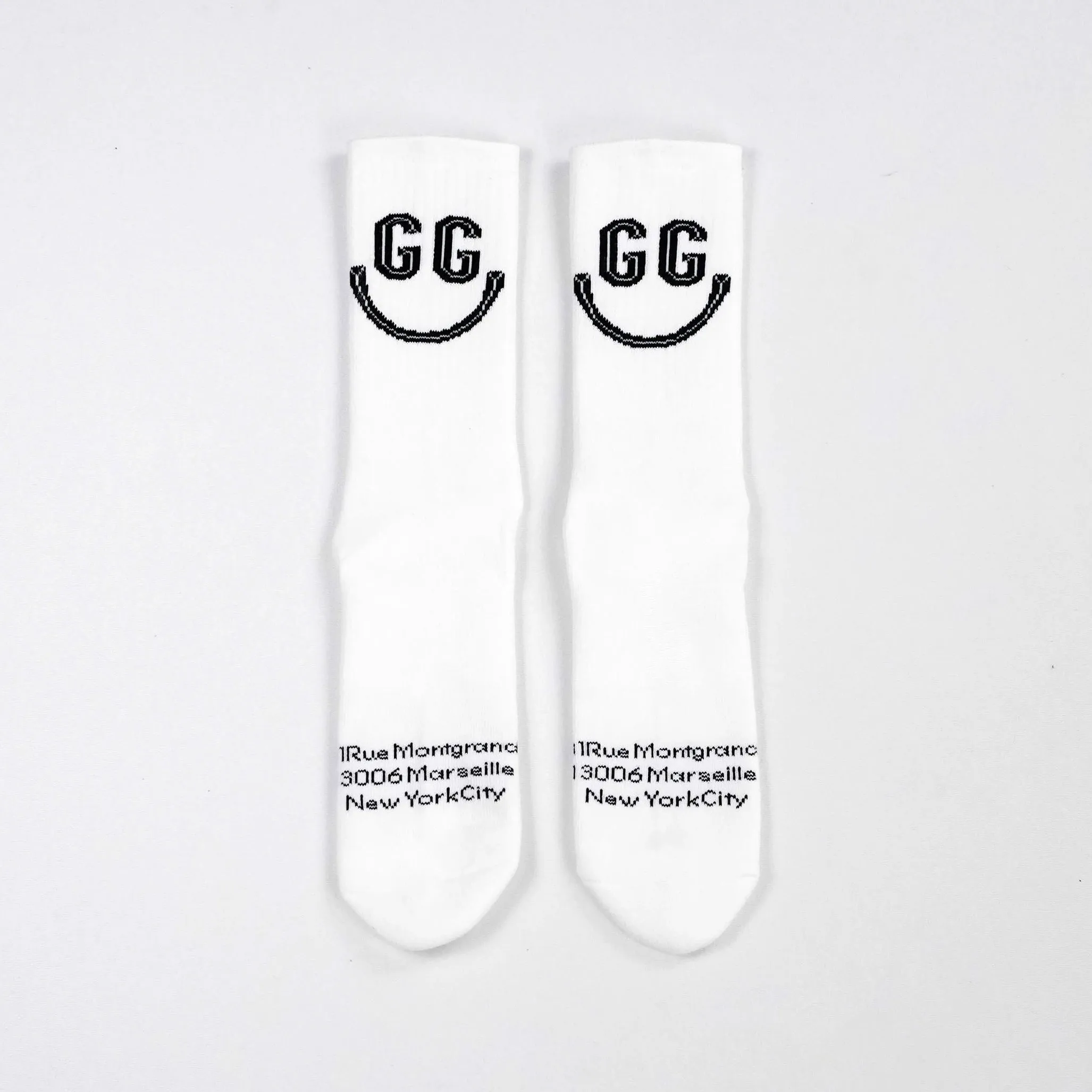 Goudron Marseille Organic Smile Sock - White sold by Druthers product image thumbnail 3