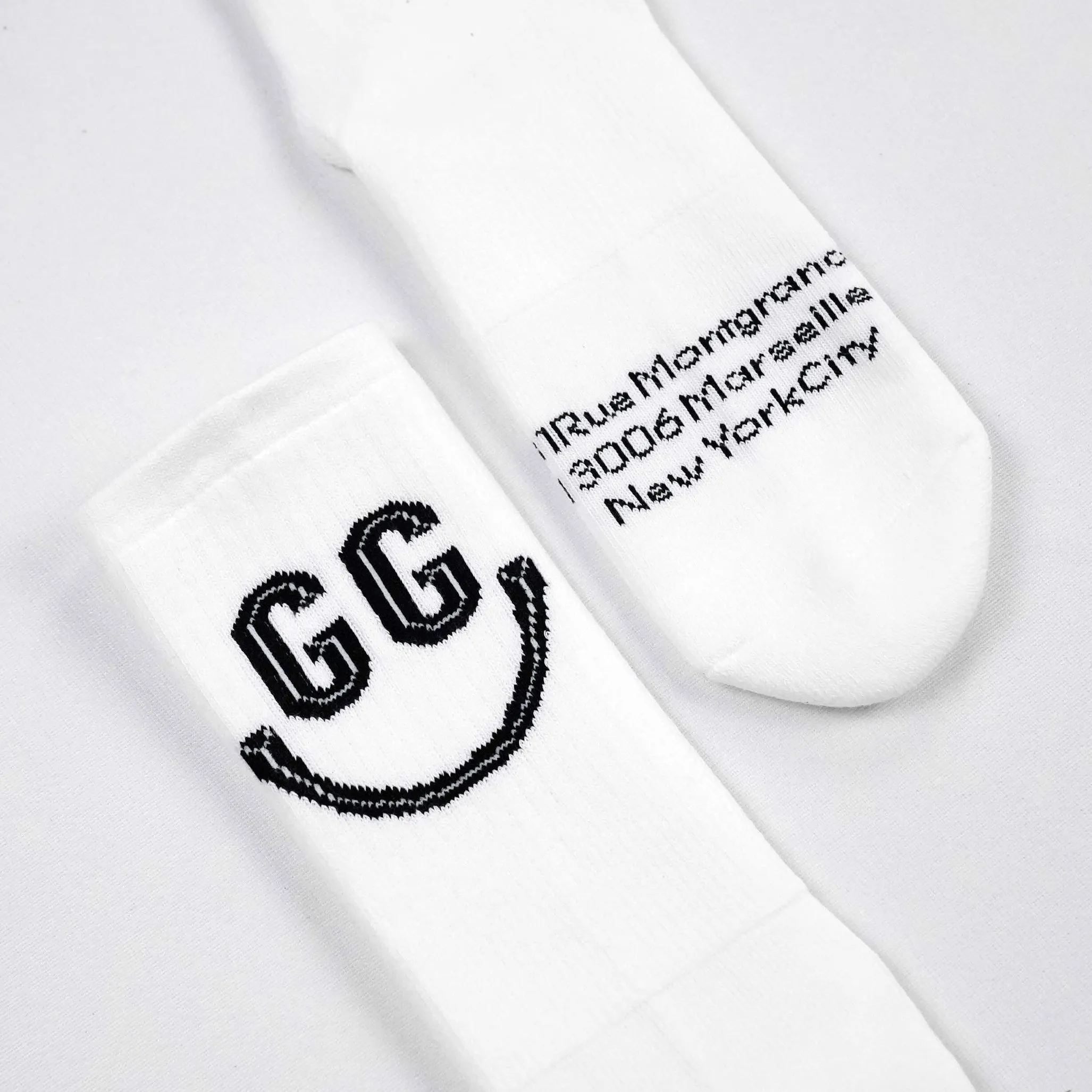 Goudron Marseille Organic Smile Sock - White sold by Druthers product image thumbnail 5