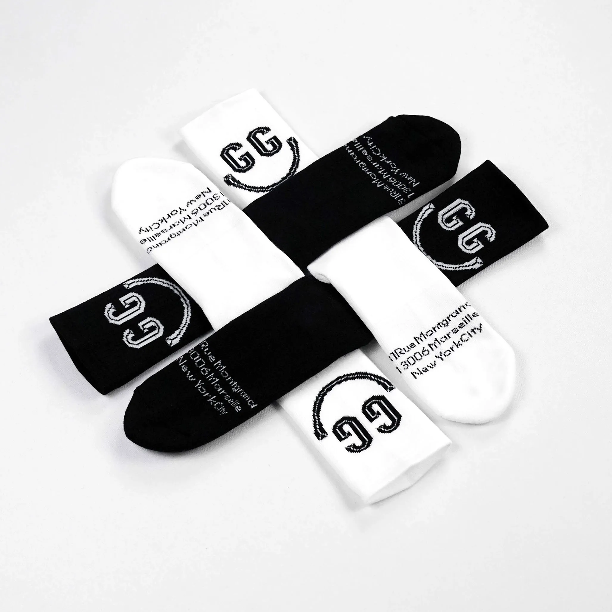 Goudron Marseille Organic Smile Sock - White sold by Druthers product image thumbnail 4