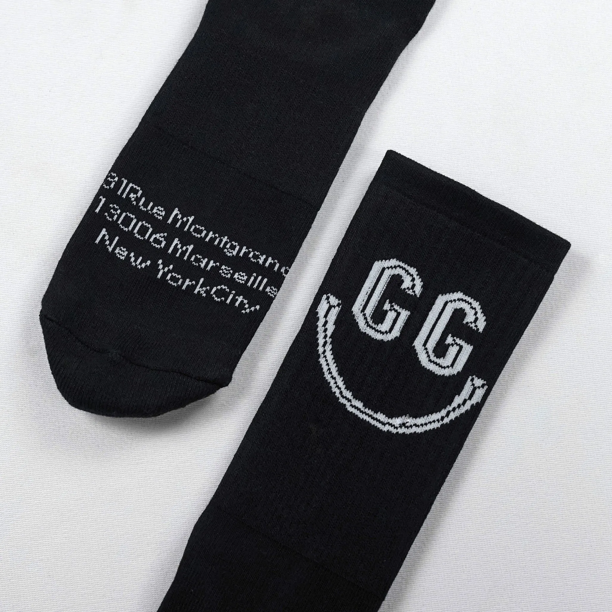 Goudron Marseille Organic Smile Sock - Black sold by Druthers product image thumbnail 2
