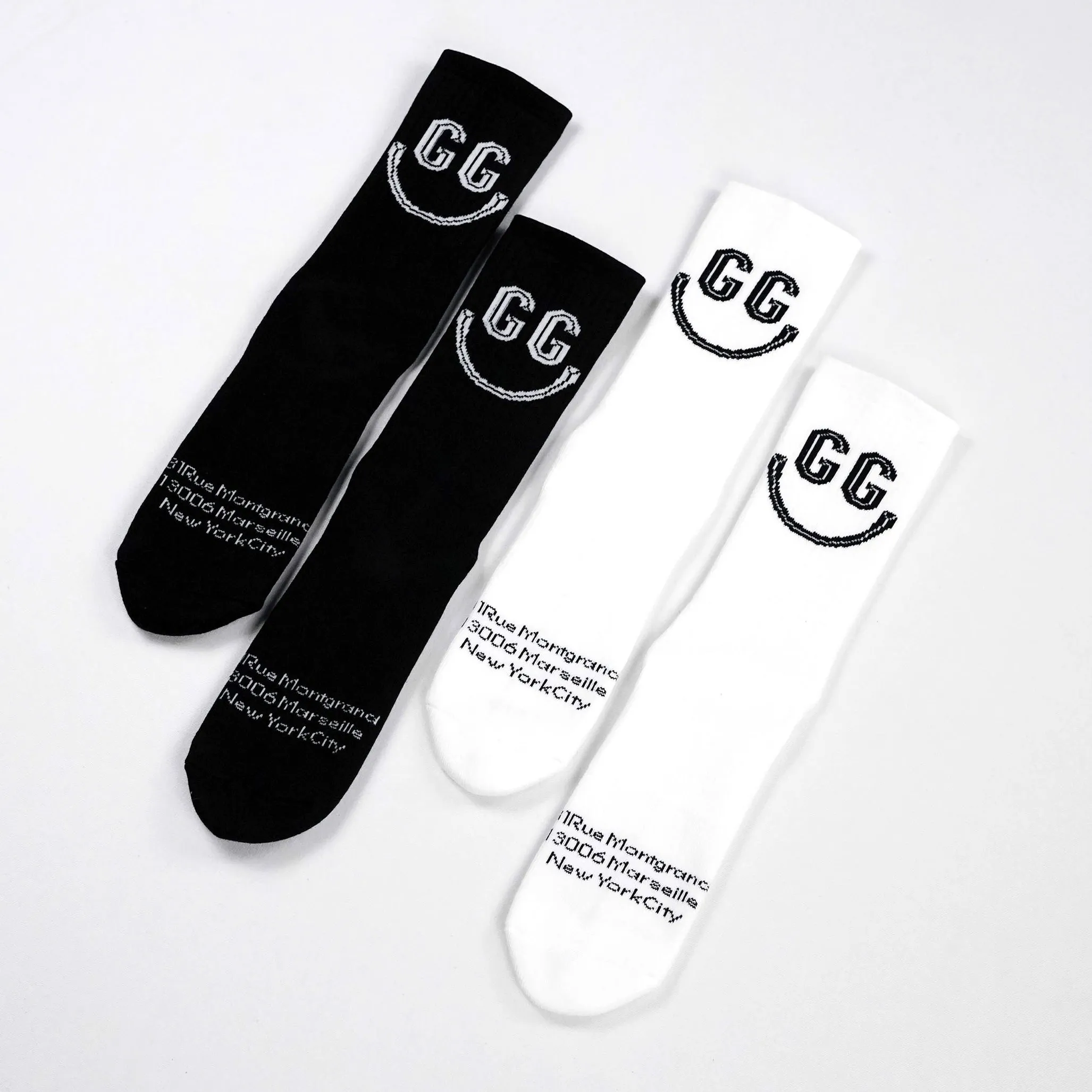 Goudron Marseille Organic Smile Sock - Black sold by Druthers product image thumbnail 3