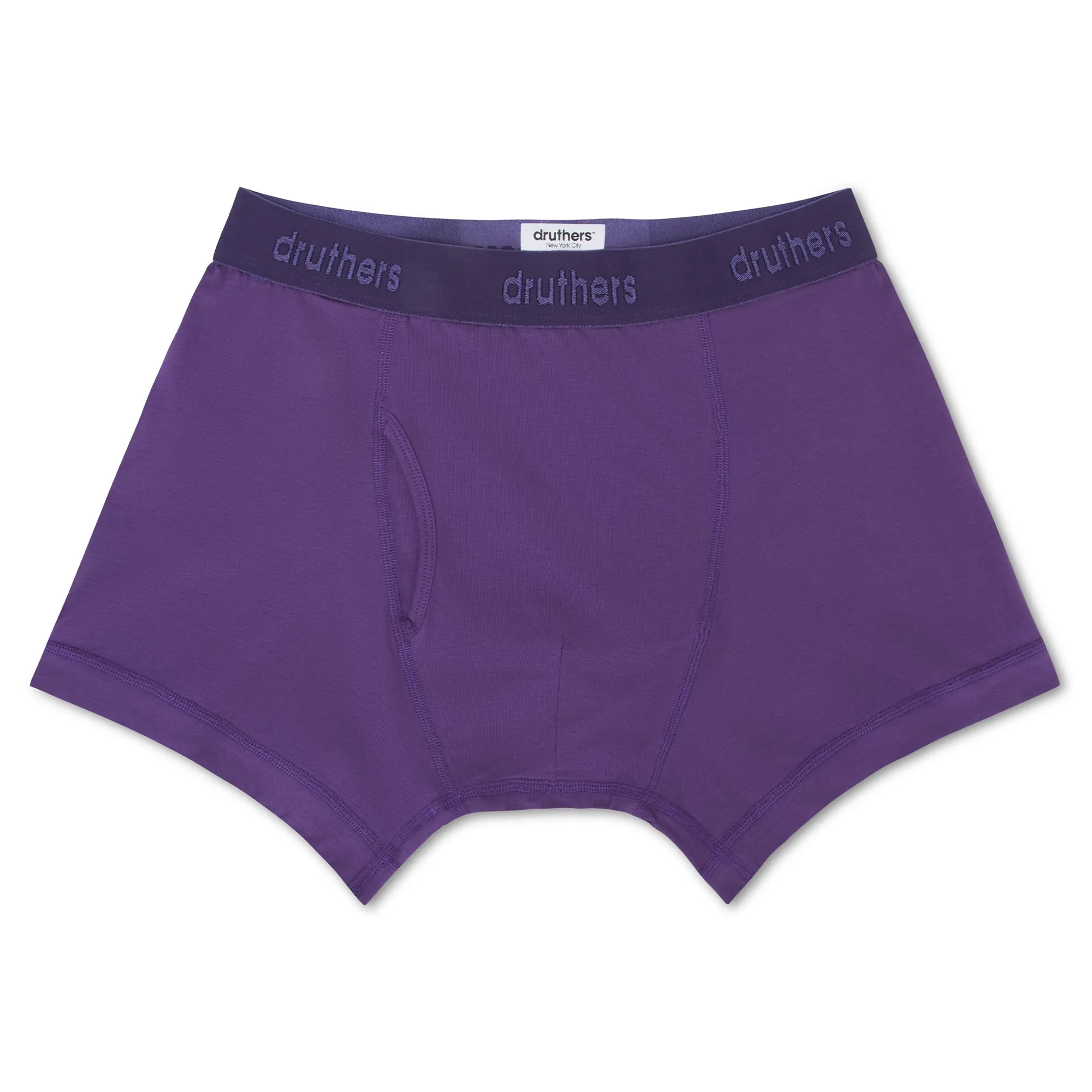 Organic Cotton Boxer Briefs - Royal Purple sold by Druthers
