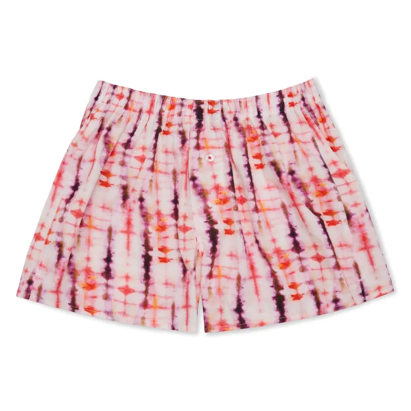 Organic Cotton Shibori Clouds Boxer Short made by Druthers