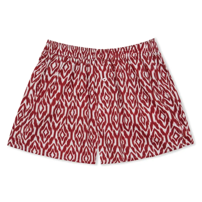 Organic Cotton Ikat Boxer Short made by Druthers