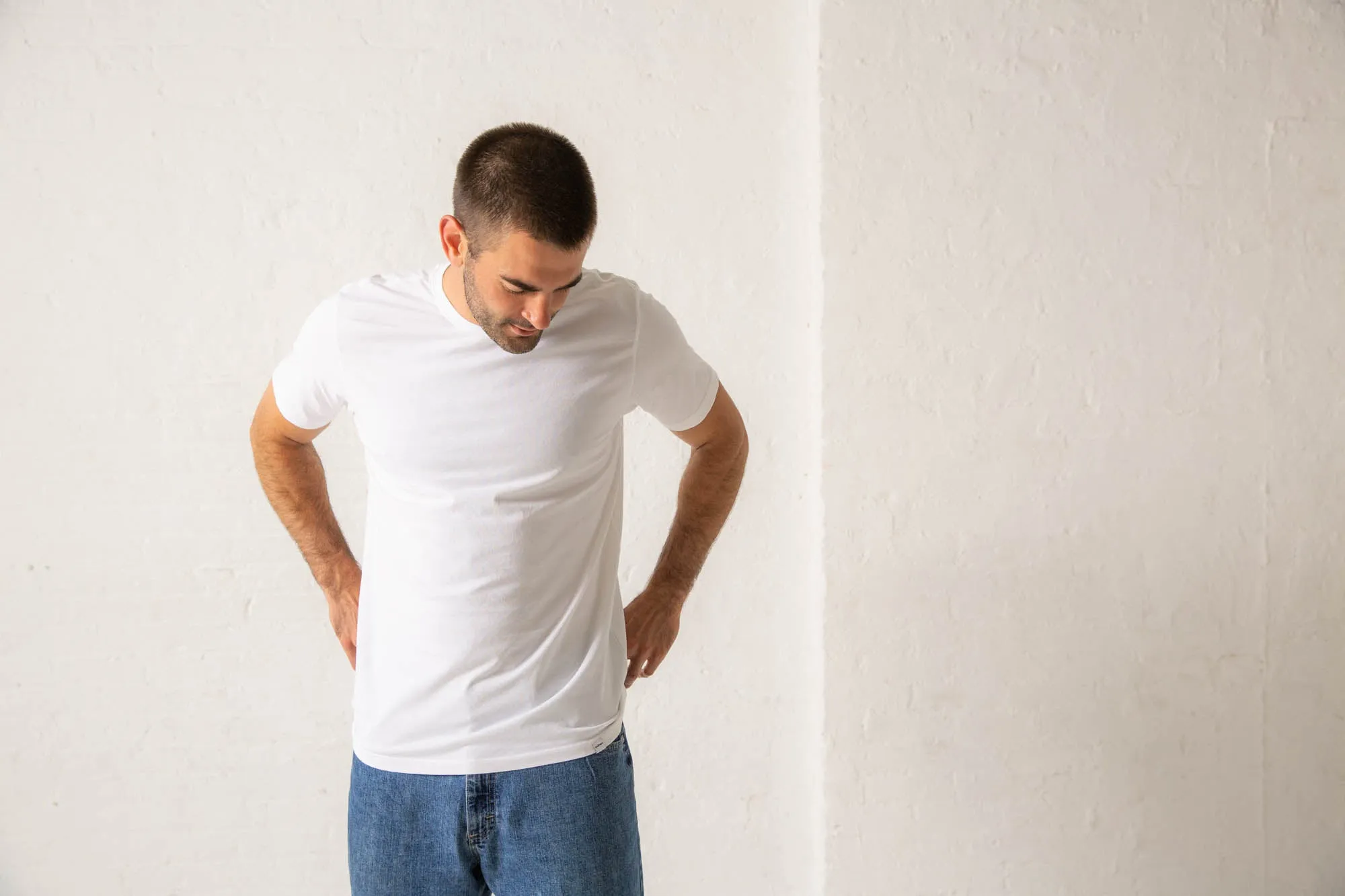Classic Organic Cotton T-Shirt - White sold by Druthers product image thumbnail 4