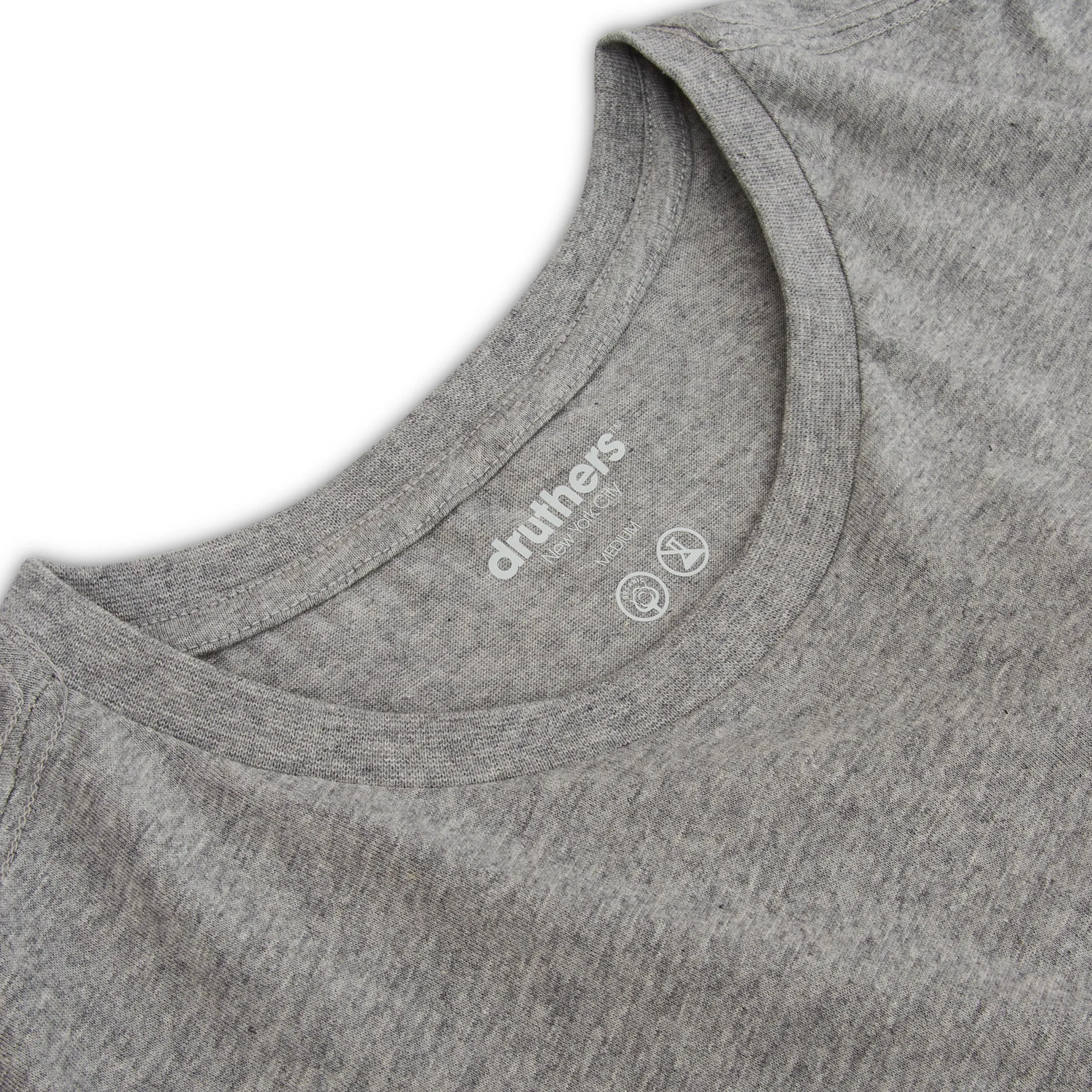 Classic Organic Cotton T-Shirt - Grey Heather sold by Druthers product image thumbnail 2