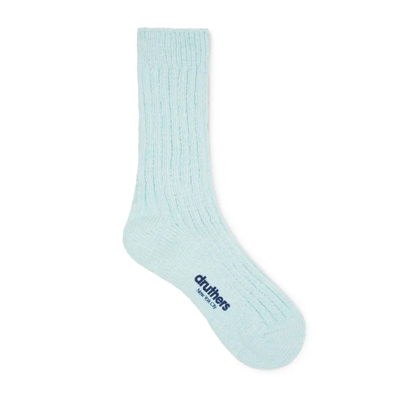 Organic Cotton Rib Slub Crew Sock made by Druthers
