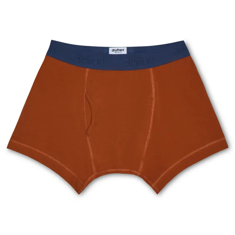 Organic Cotton Boxer Briefs - Terra Cotta made by Druthers