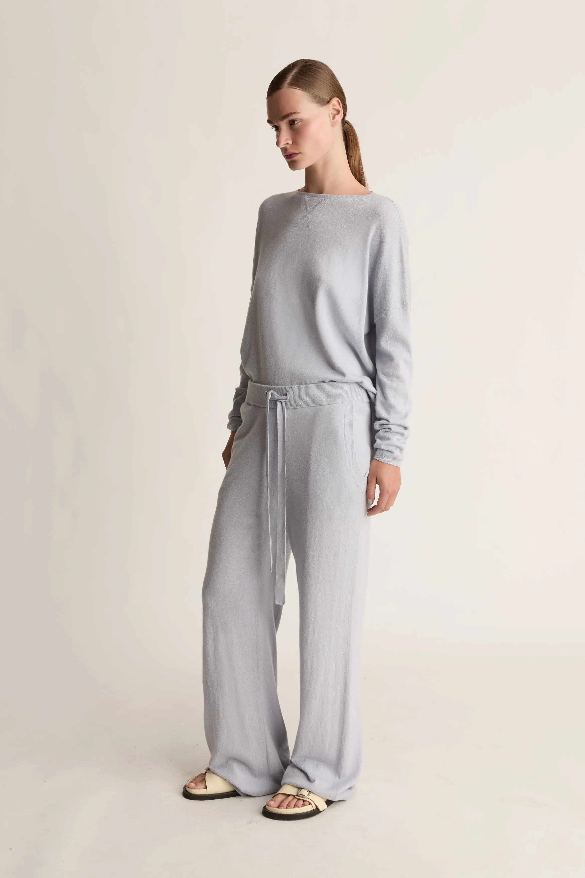 Cotton Cashmere Wide Leg Pant sold by Lee Mathews product image thumbnail 3