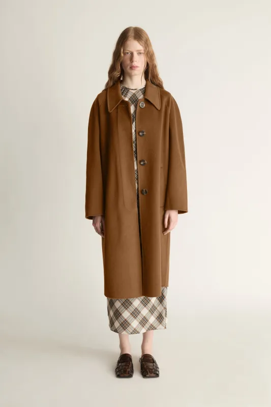 Florentine Drop Collar Cashmere Coat made by Lee Mathews