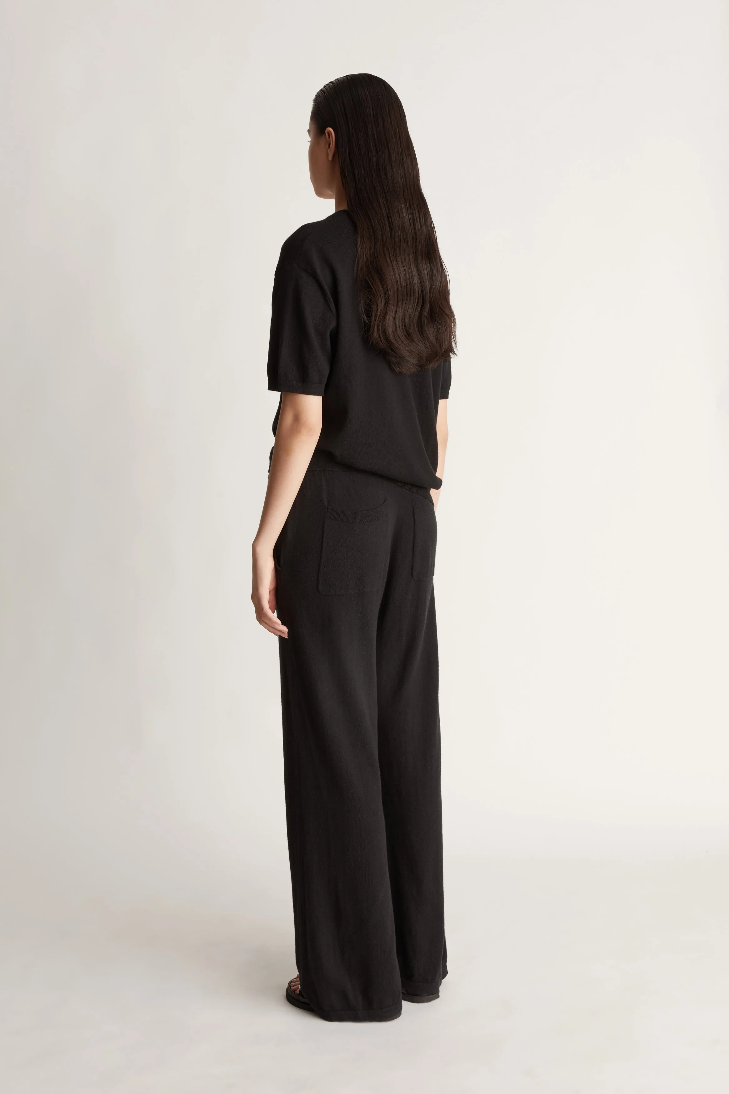 Cotton Cashmere Wide Leg Pant sold by Lee Mathews product image thumbnail 5