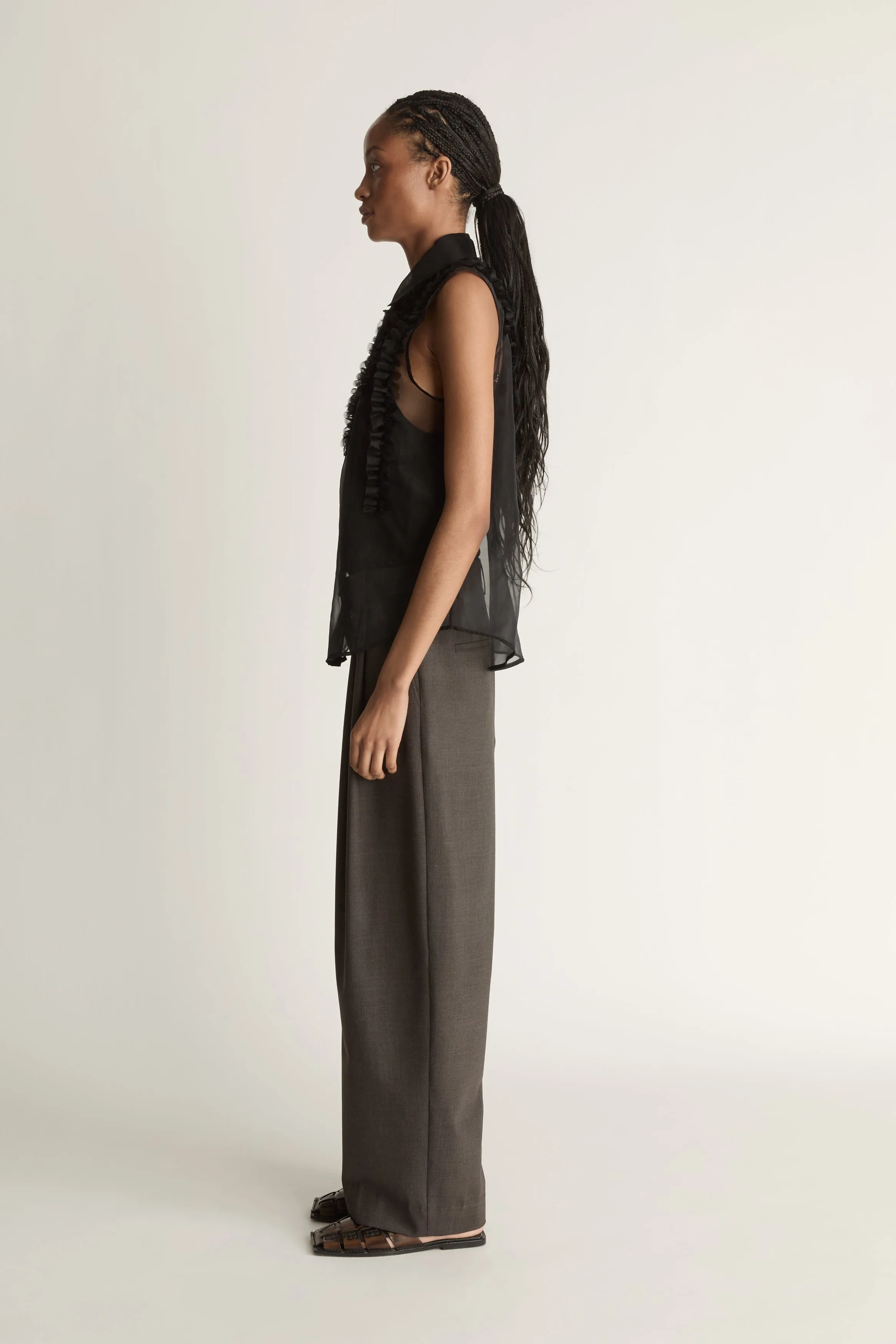 Innes Organza Ruffle Top sold by Lee Mathews product image thumbnail 3
