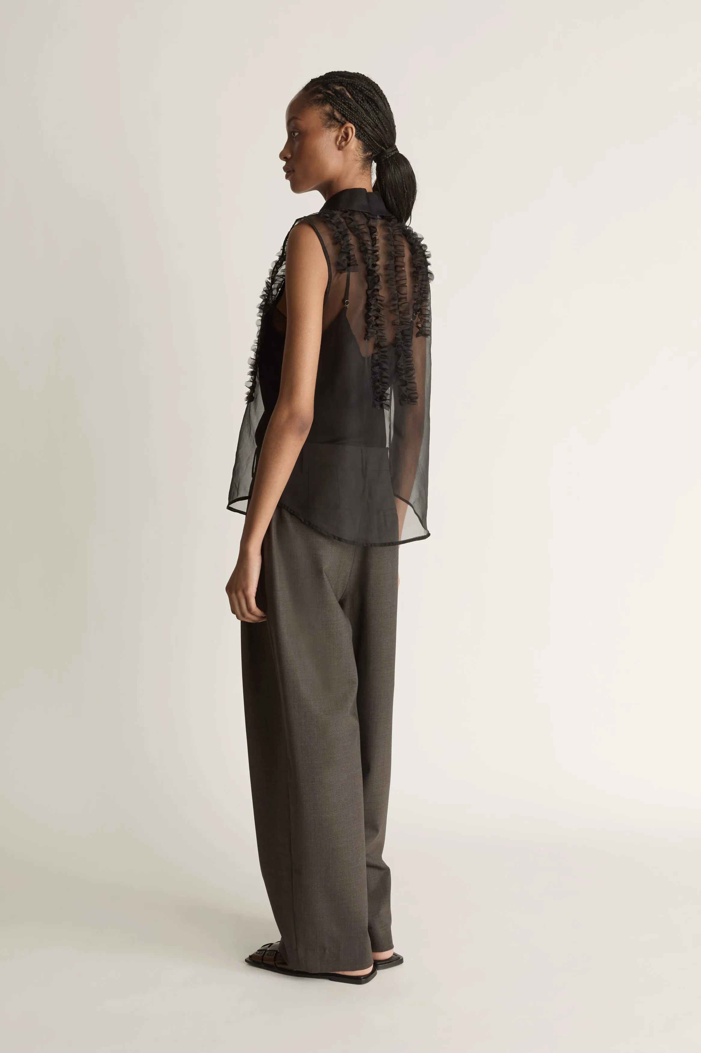 Innes Organza Ruffle Top sold by Lee Mathews product image thumbnail 4
