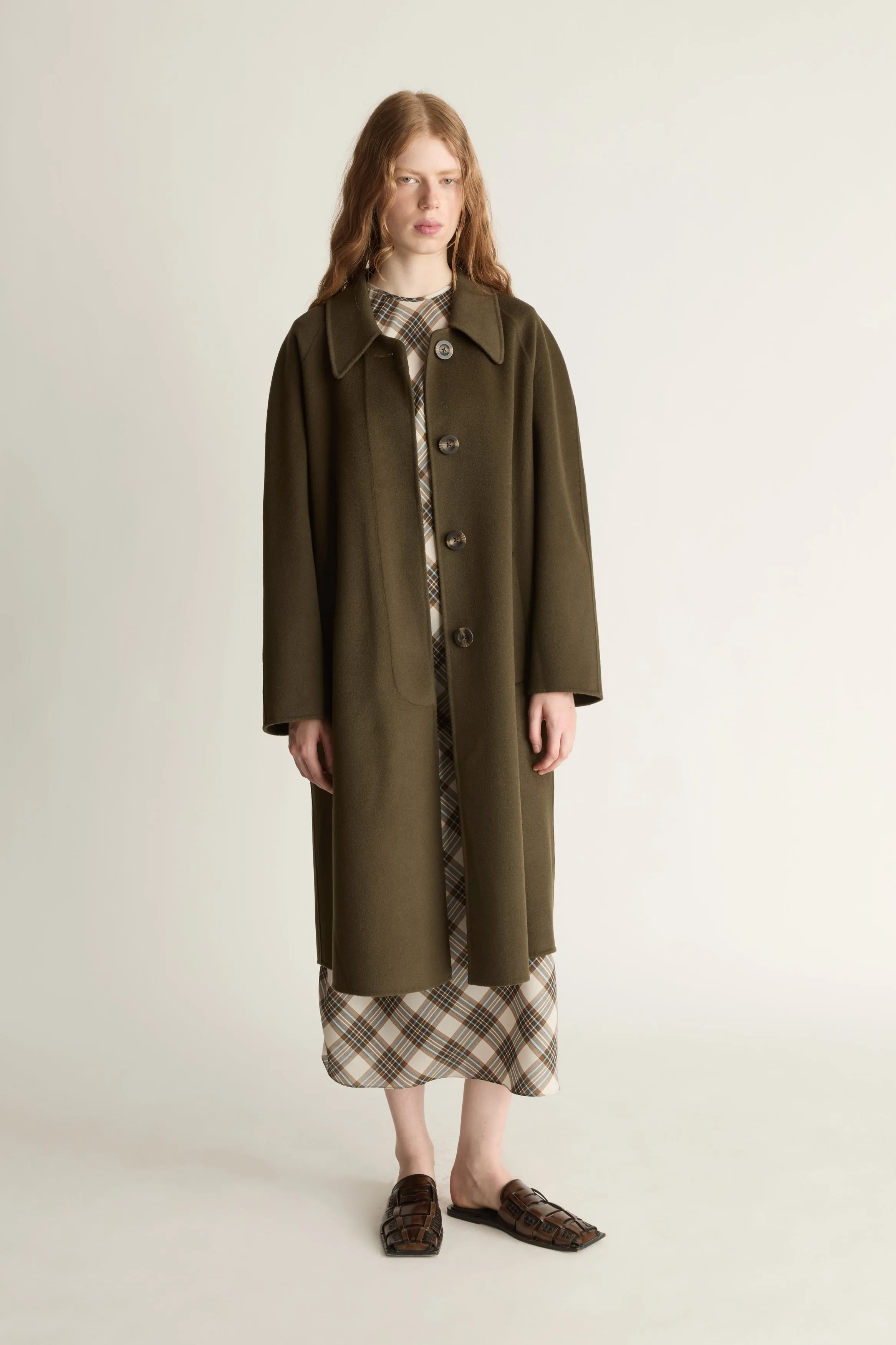 Florentine Drop Collar Cashmere Coat sold by Lee Mathews