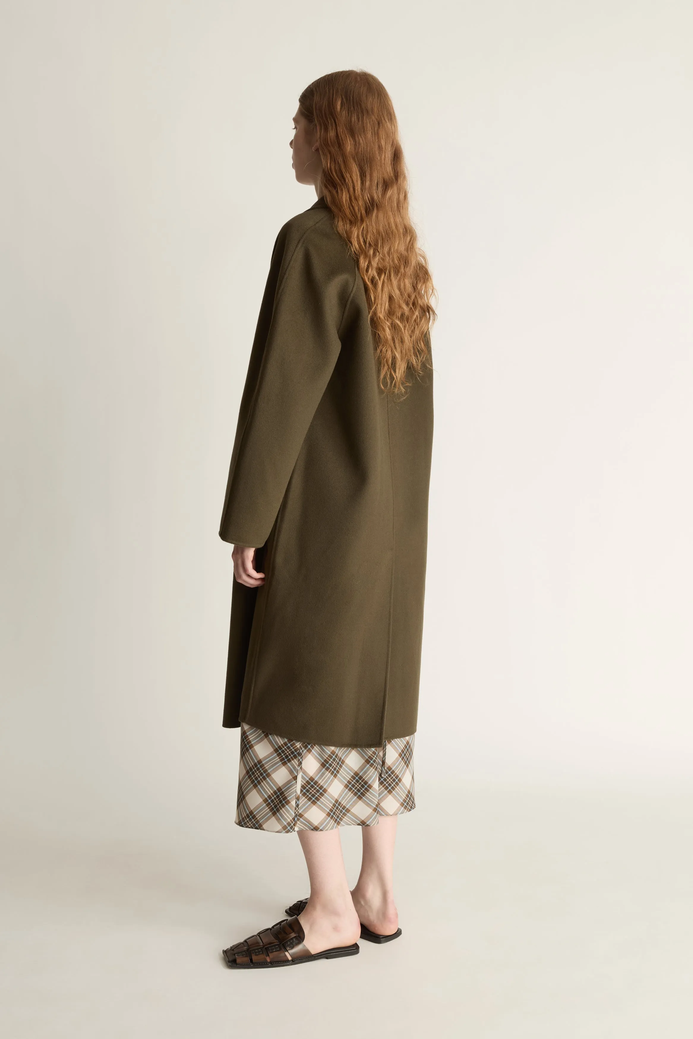 Florentine Drop Collar Cashmere Coat sold by Lee Mathews product image thumbnail 4