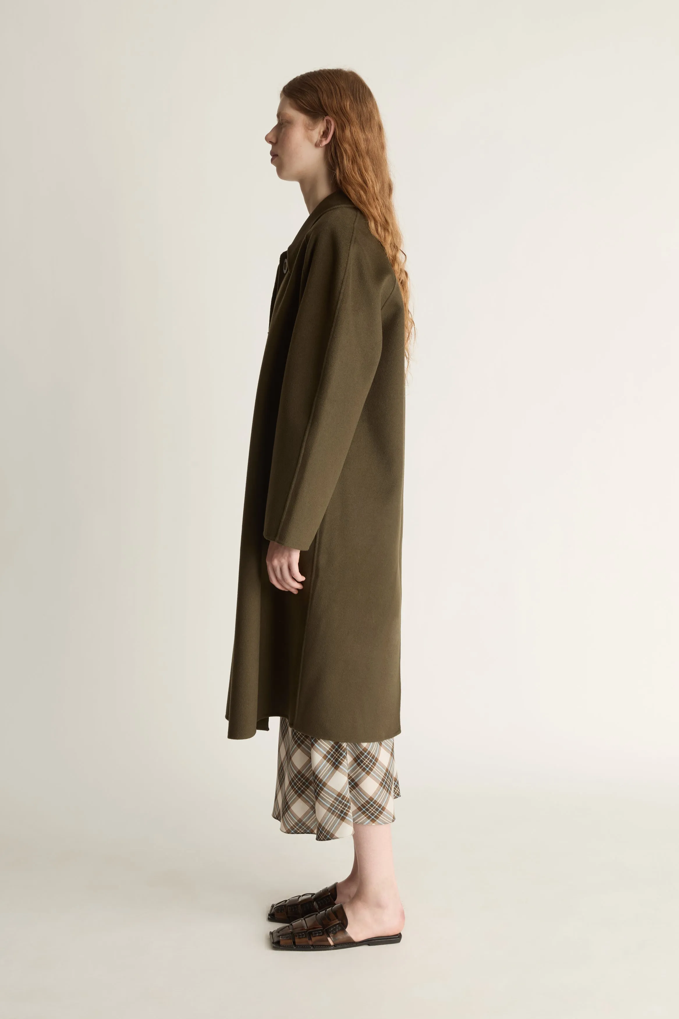 Florentine Drop Collar Cashmere Coat sold by Lee Mathews product image thumbnail 3