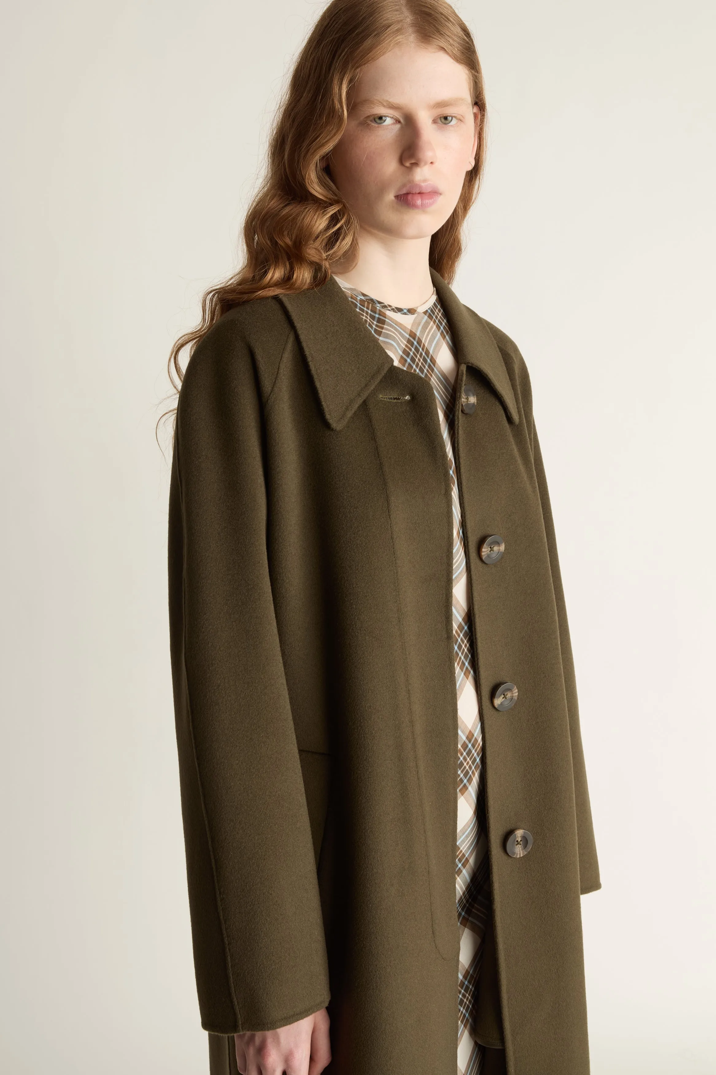 Florentine Drop Collar Cashmere Coat sold by Lee Mathews product image thumbnail 2