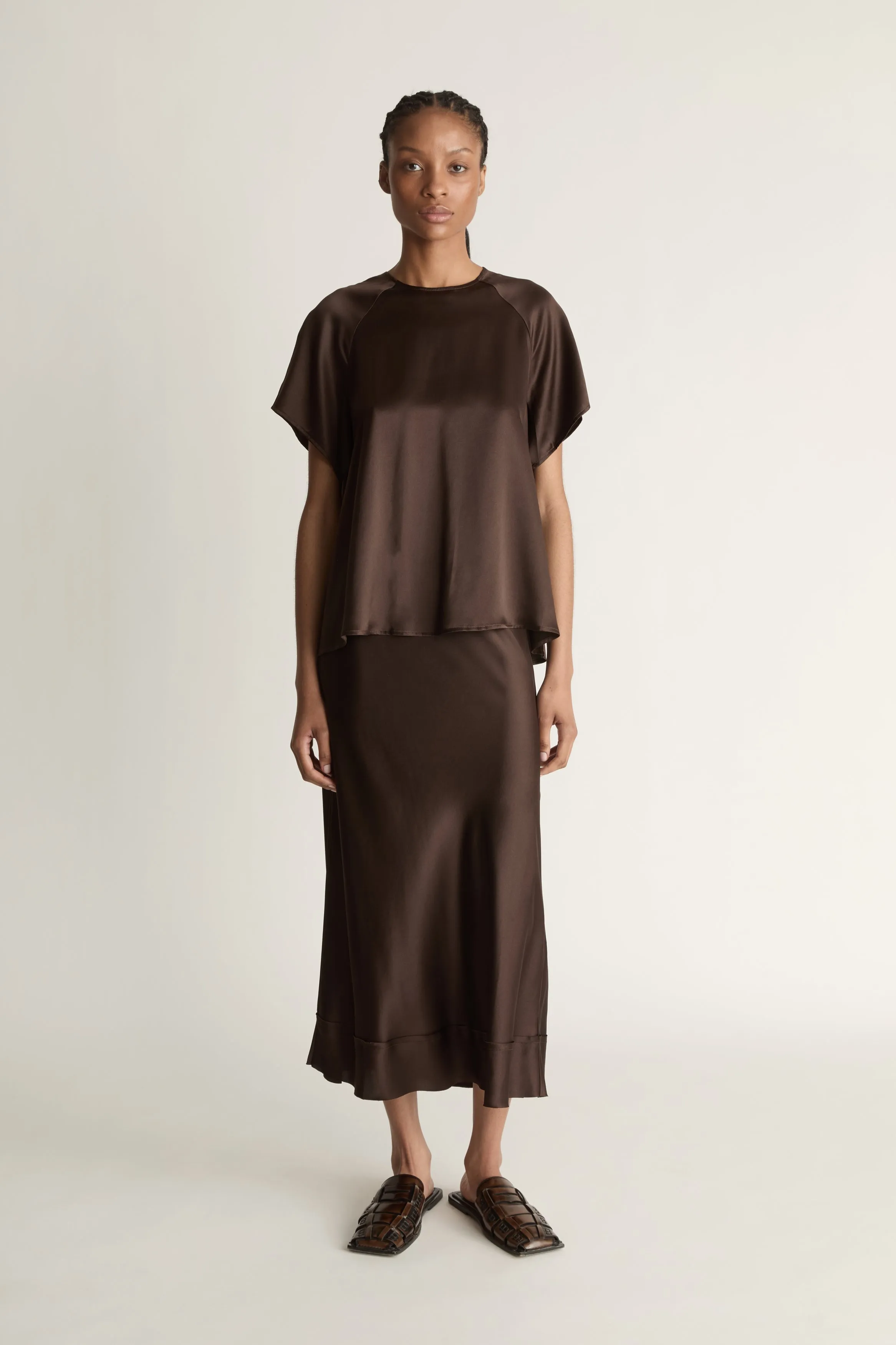 Stella Silk Satin Raglan Tee sold by Lee Mathews product image thumbnail 2