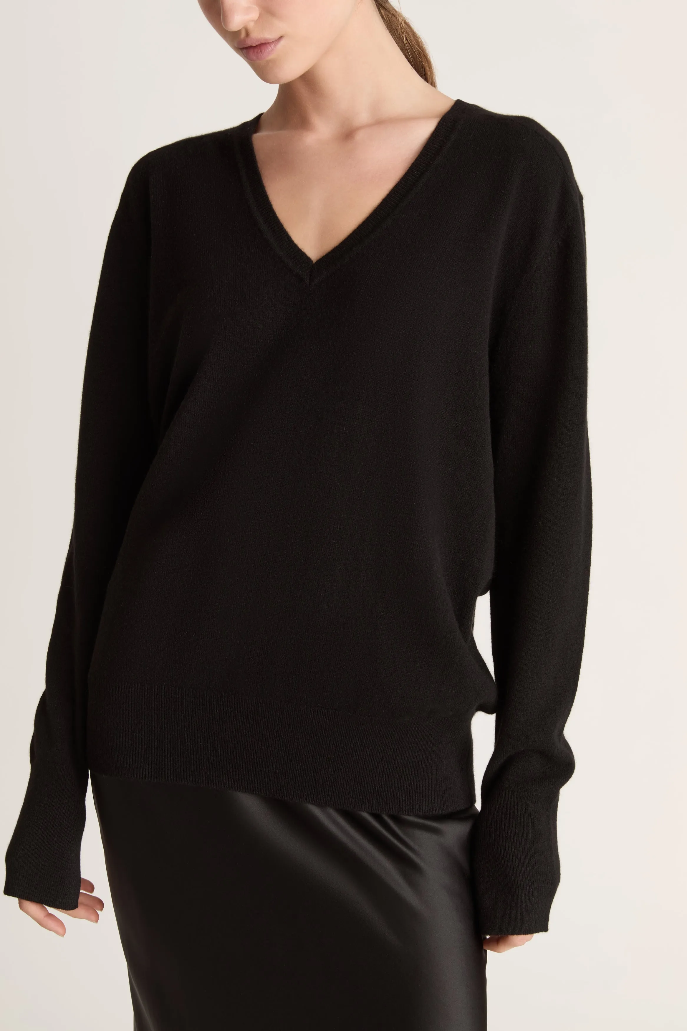 Cashmere V Neck Sweater sold by Lee Mathews product image thumbnail 5