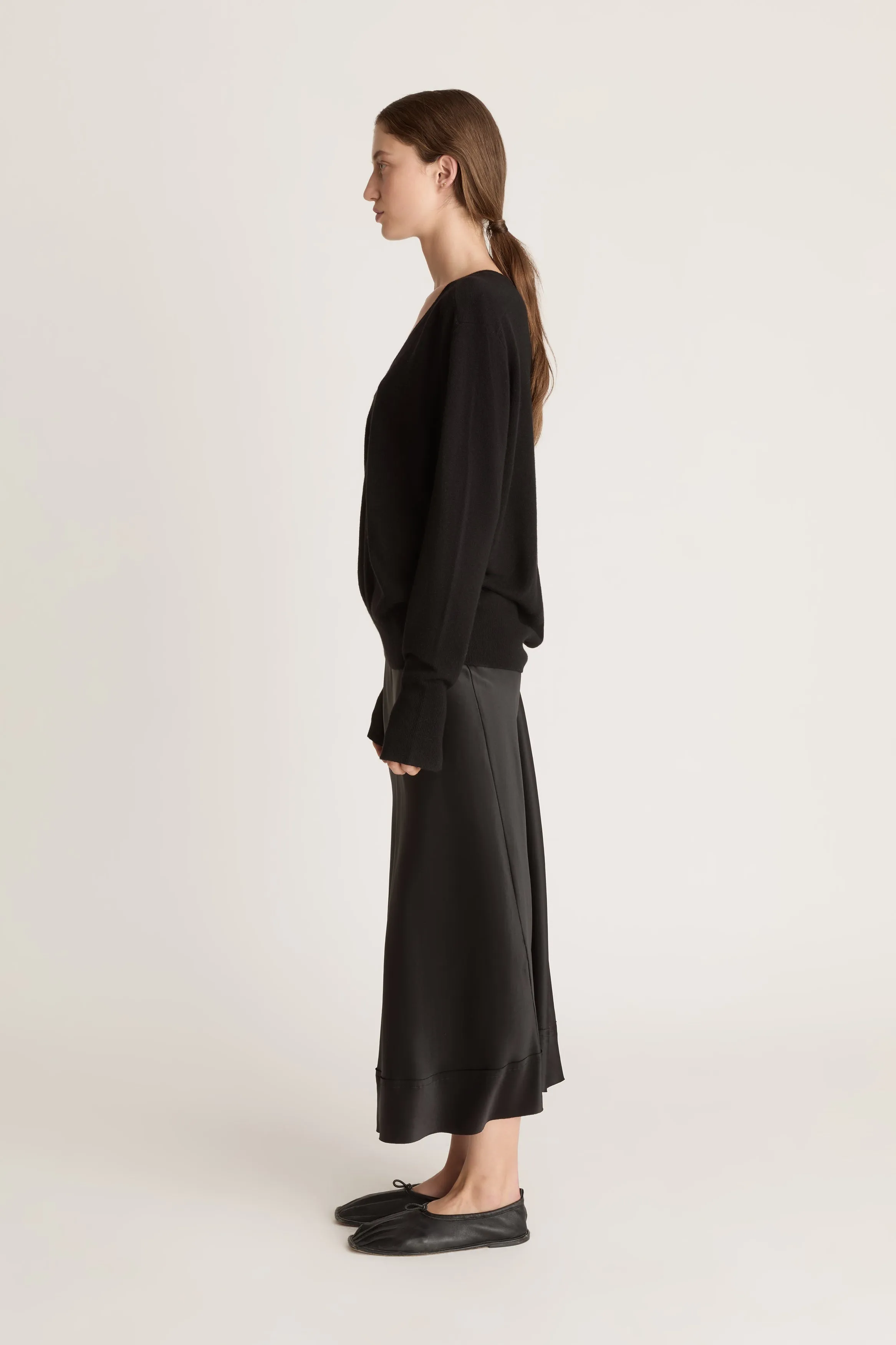 Cashmere V Neck Sweater sold by Lee Mathews product image thumbnail 3