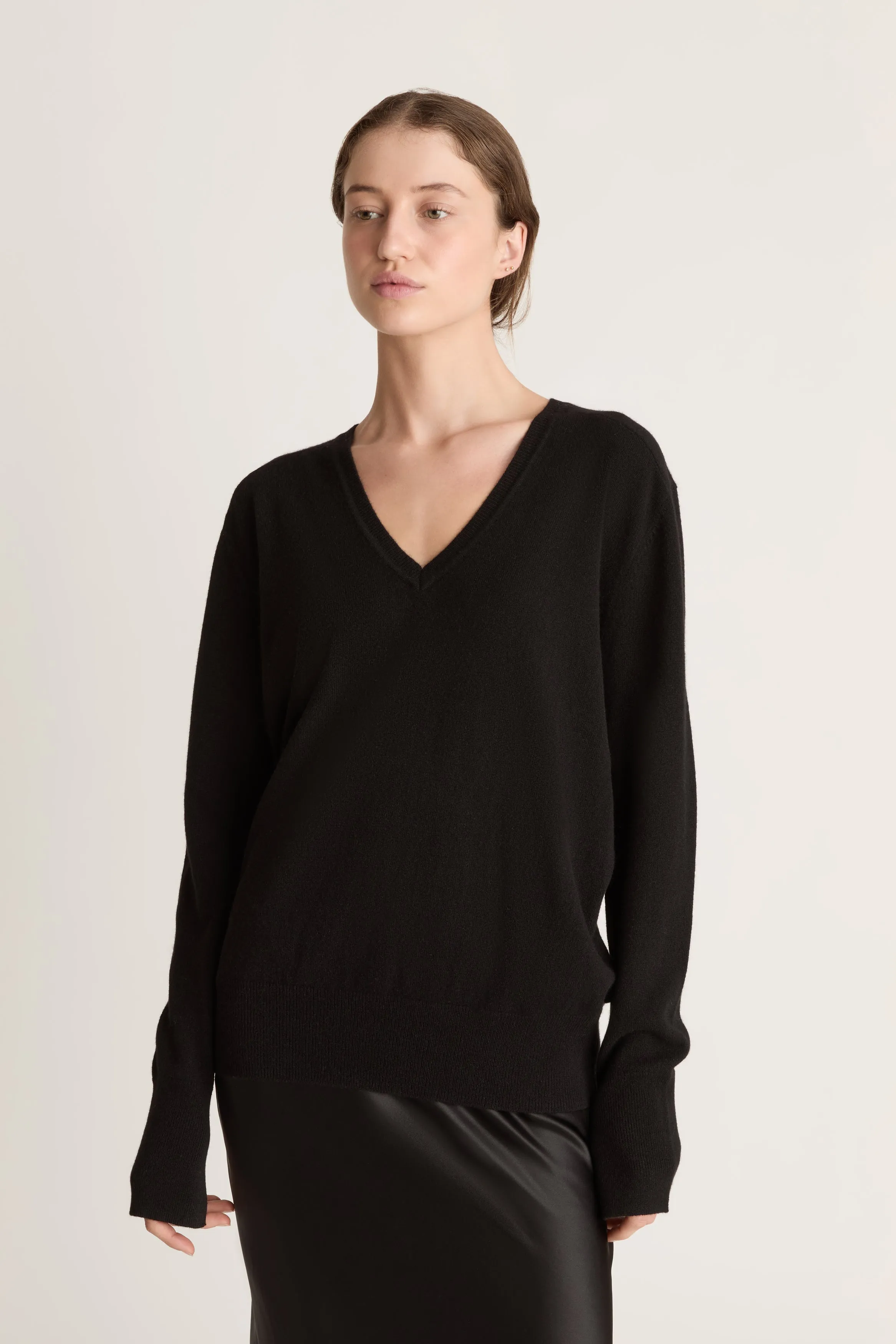 Cashmere V Neck Sweater sold by Lee Mathews product image thumbnail 2