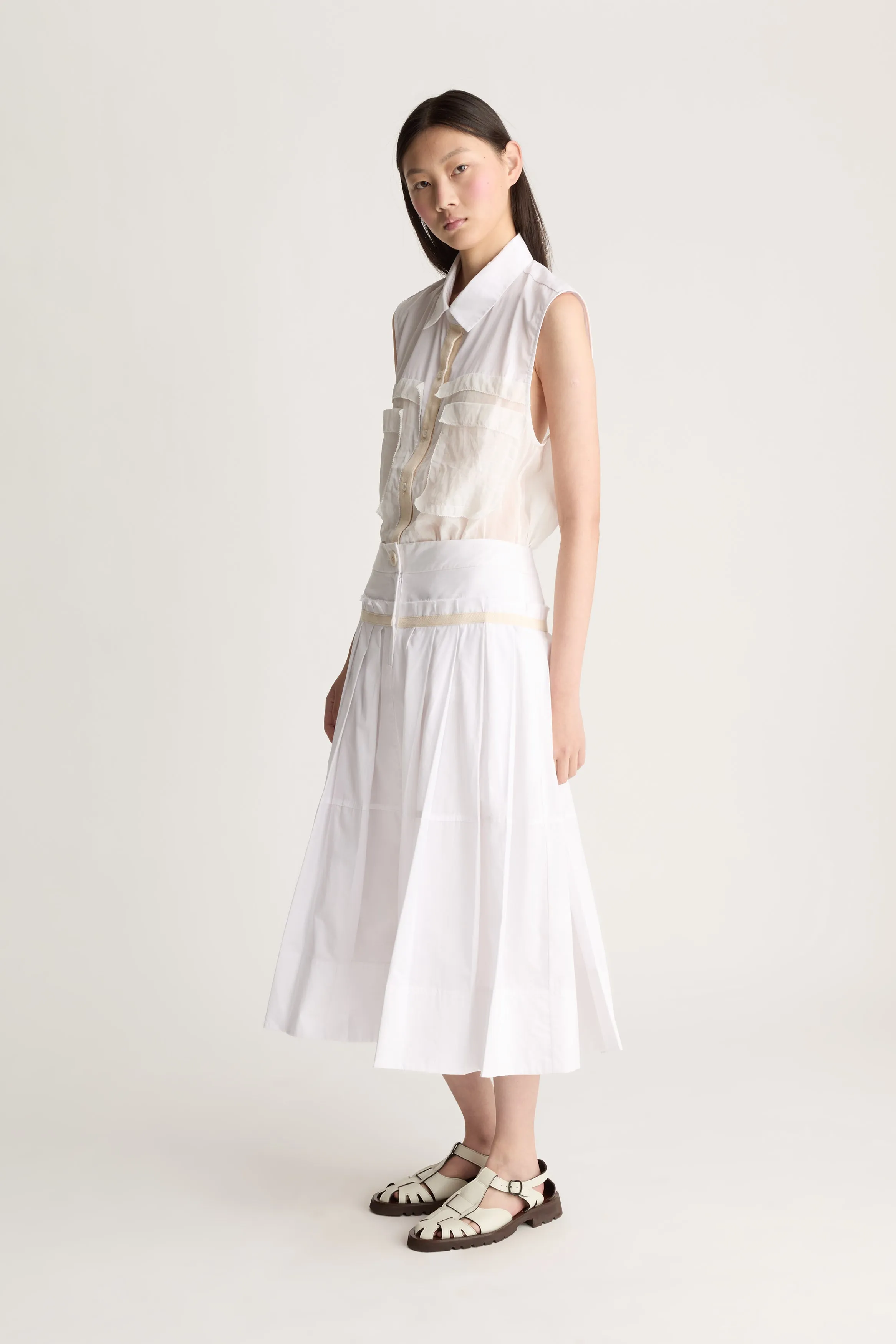 Charlotte Pleat Skirt sold by Lee Mathews product image thumbnail 3